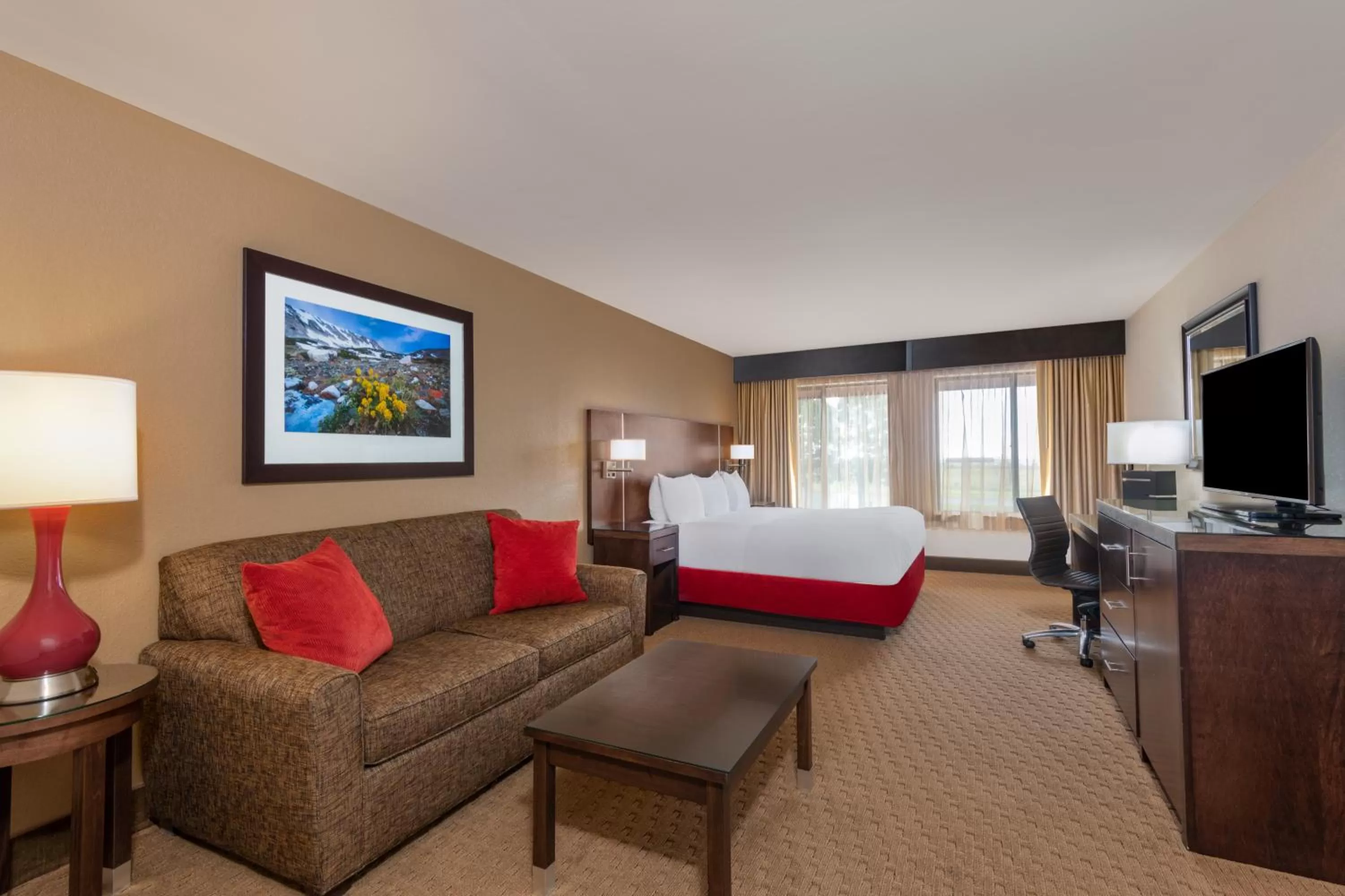 Photo of the whole room, Bed in Radisson Hotel Colorado Springs Airport