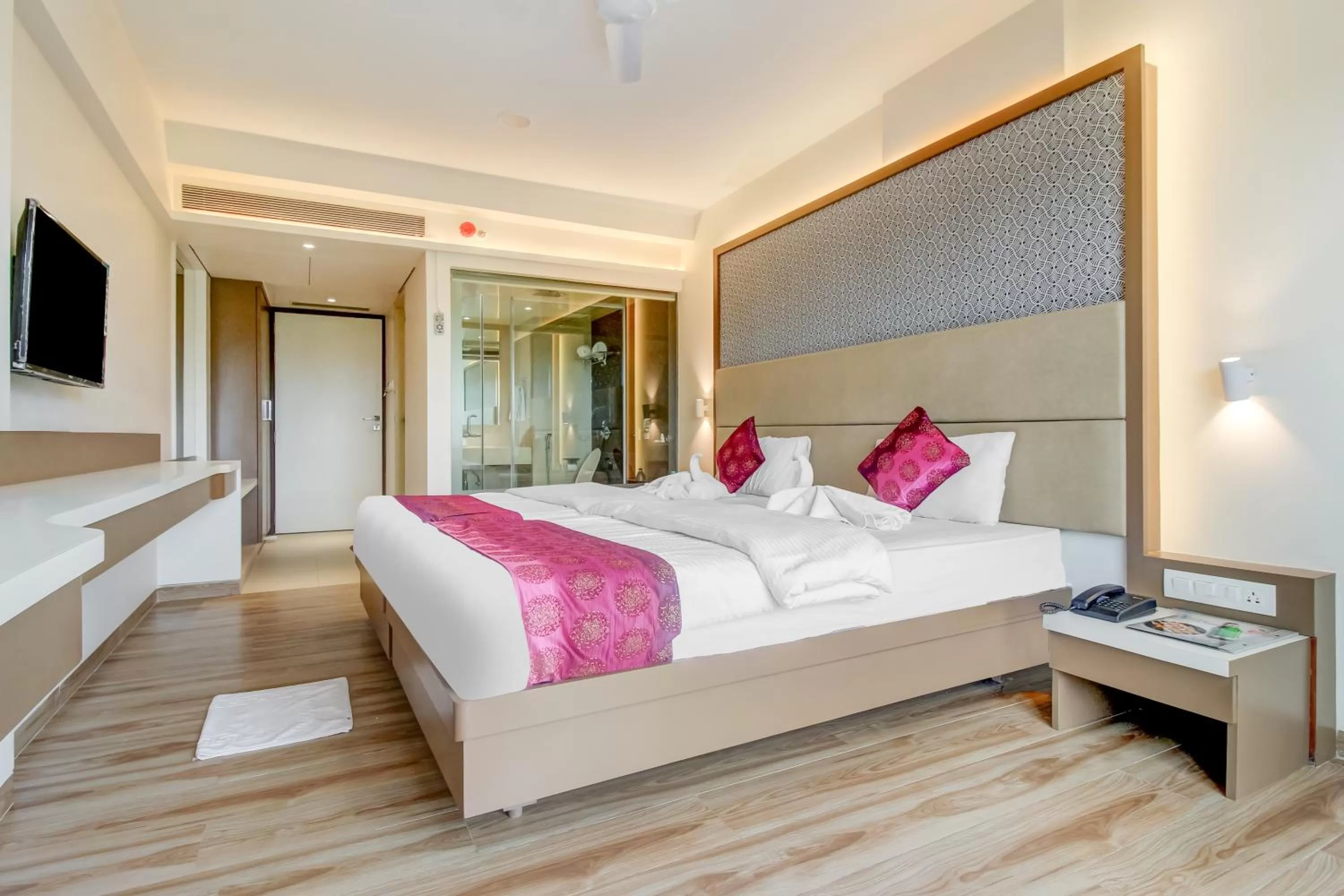 Bed in Grand Mookambika