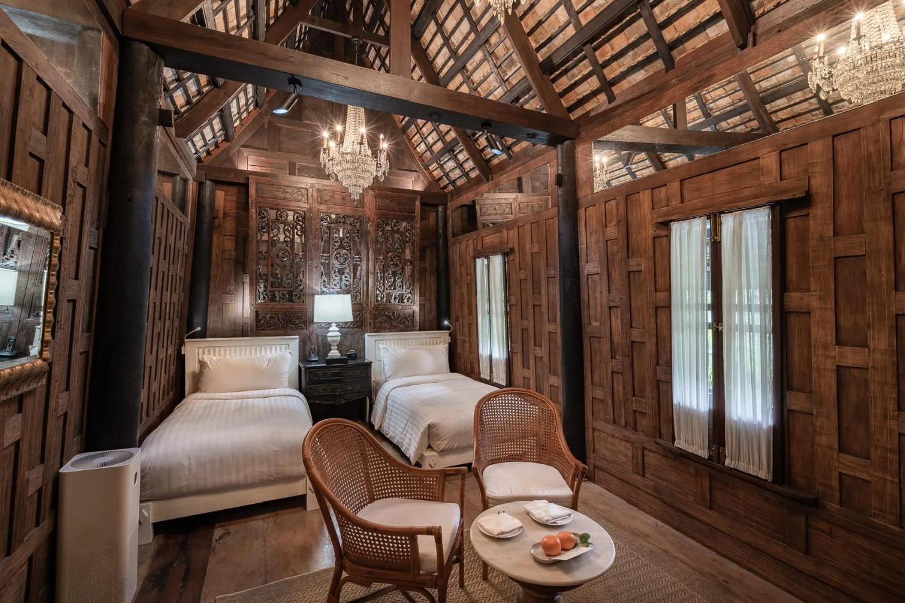 Bed in Villa Mahabhirom