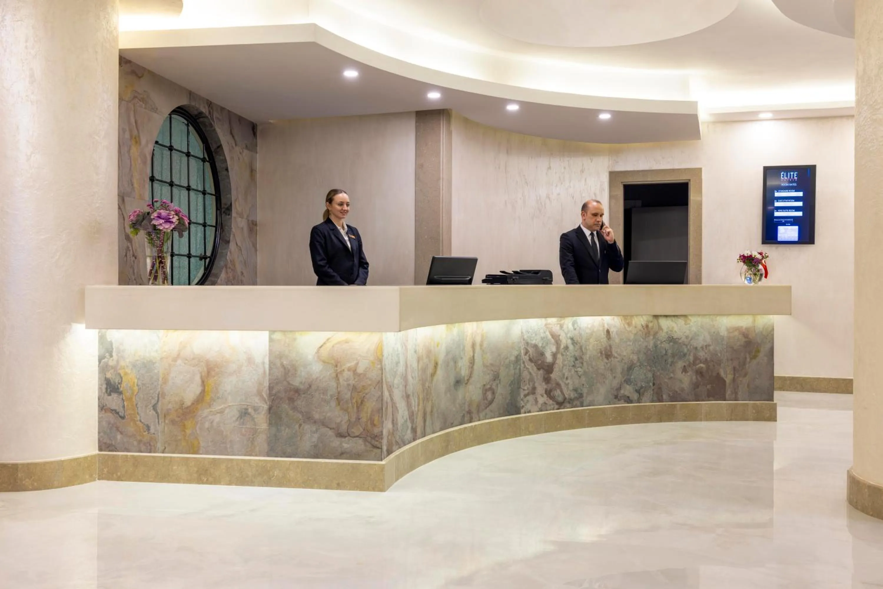 Lobby or reception in Elite Hotel Dragos
