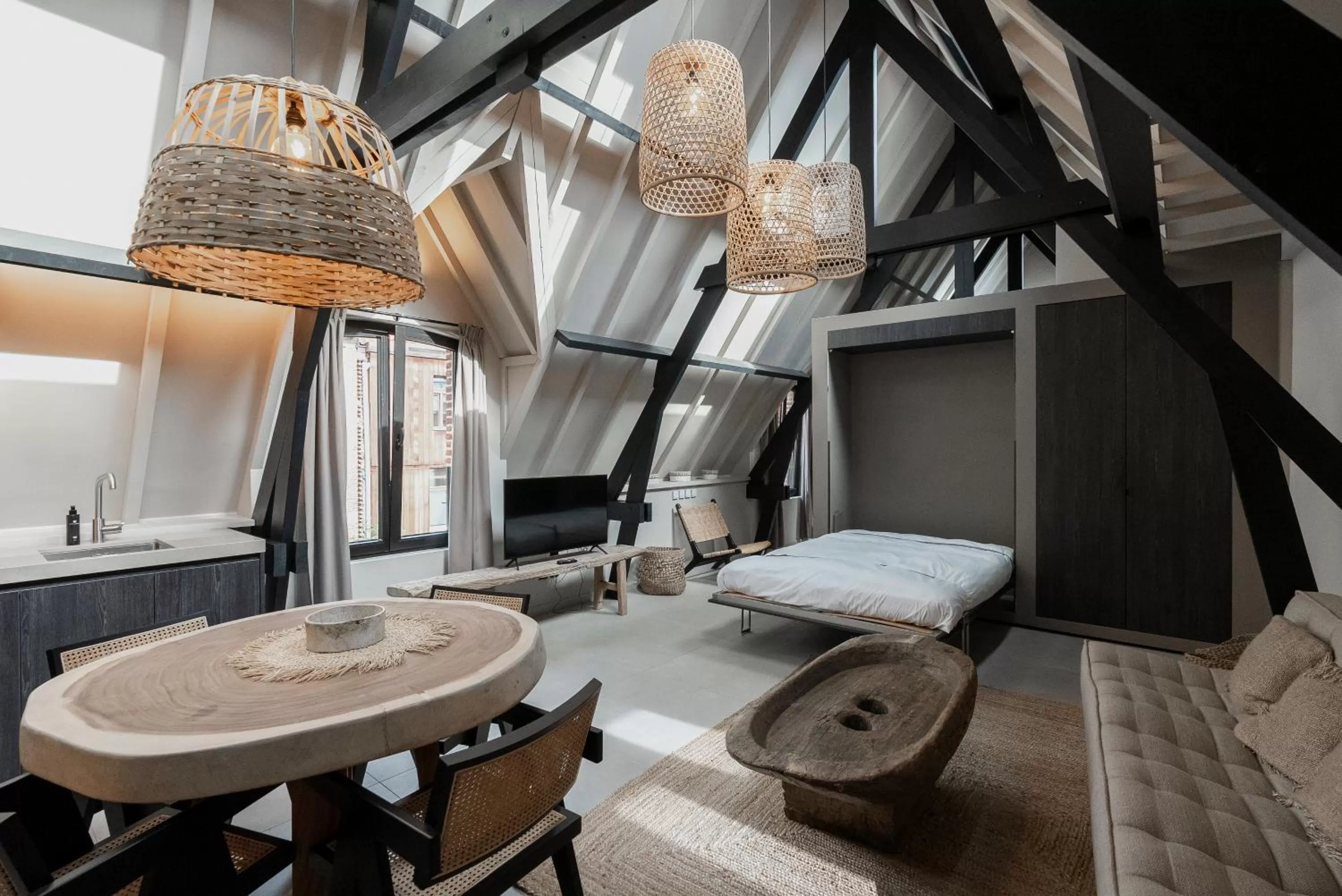 Living room, Bathroom in BTFL Living Antwerp