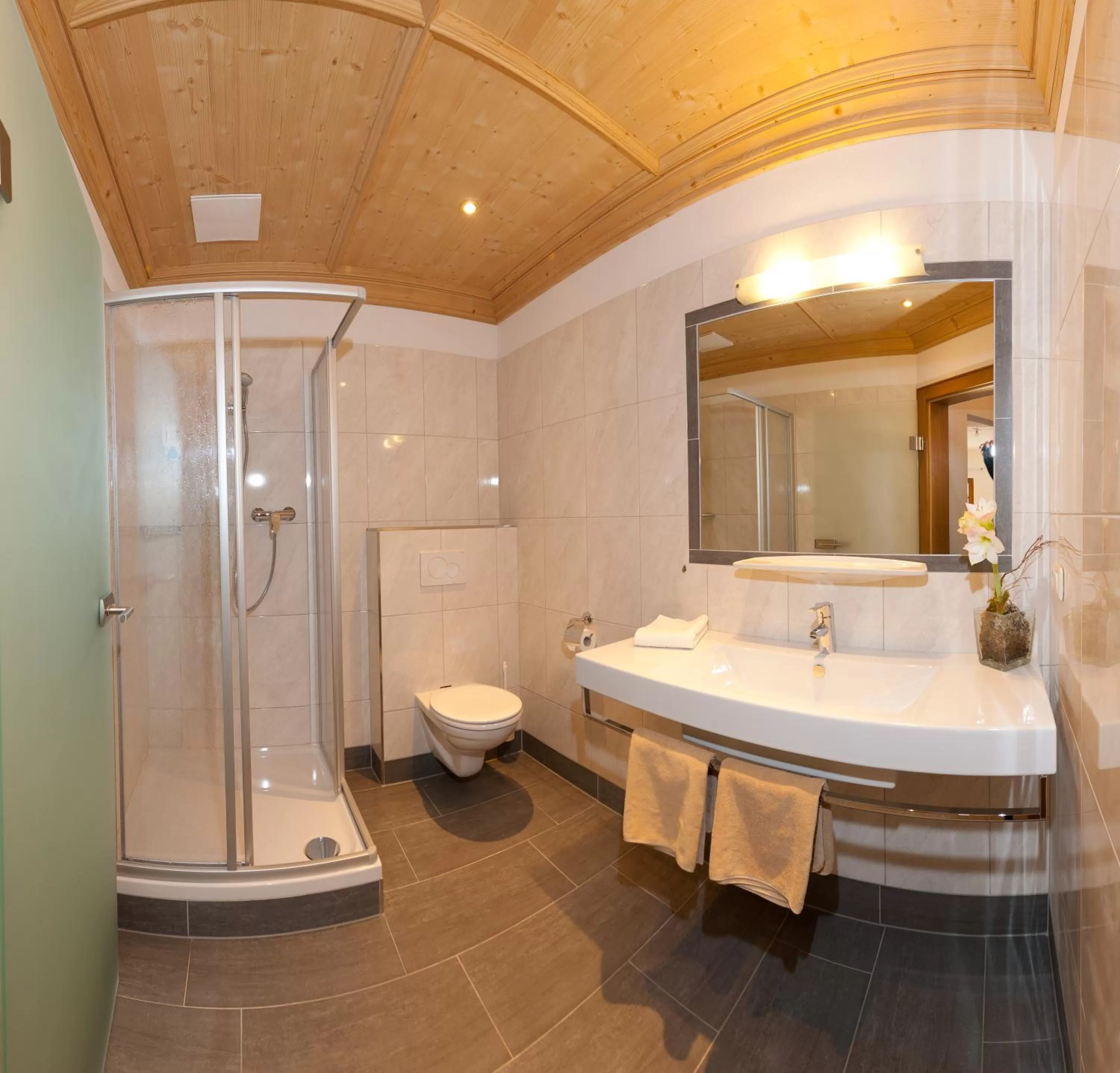 Bathroom in Hotel Quehenberger