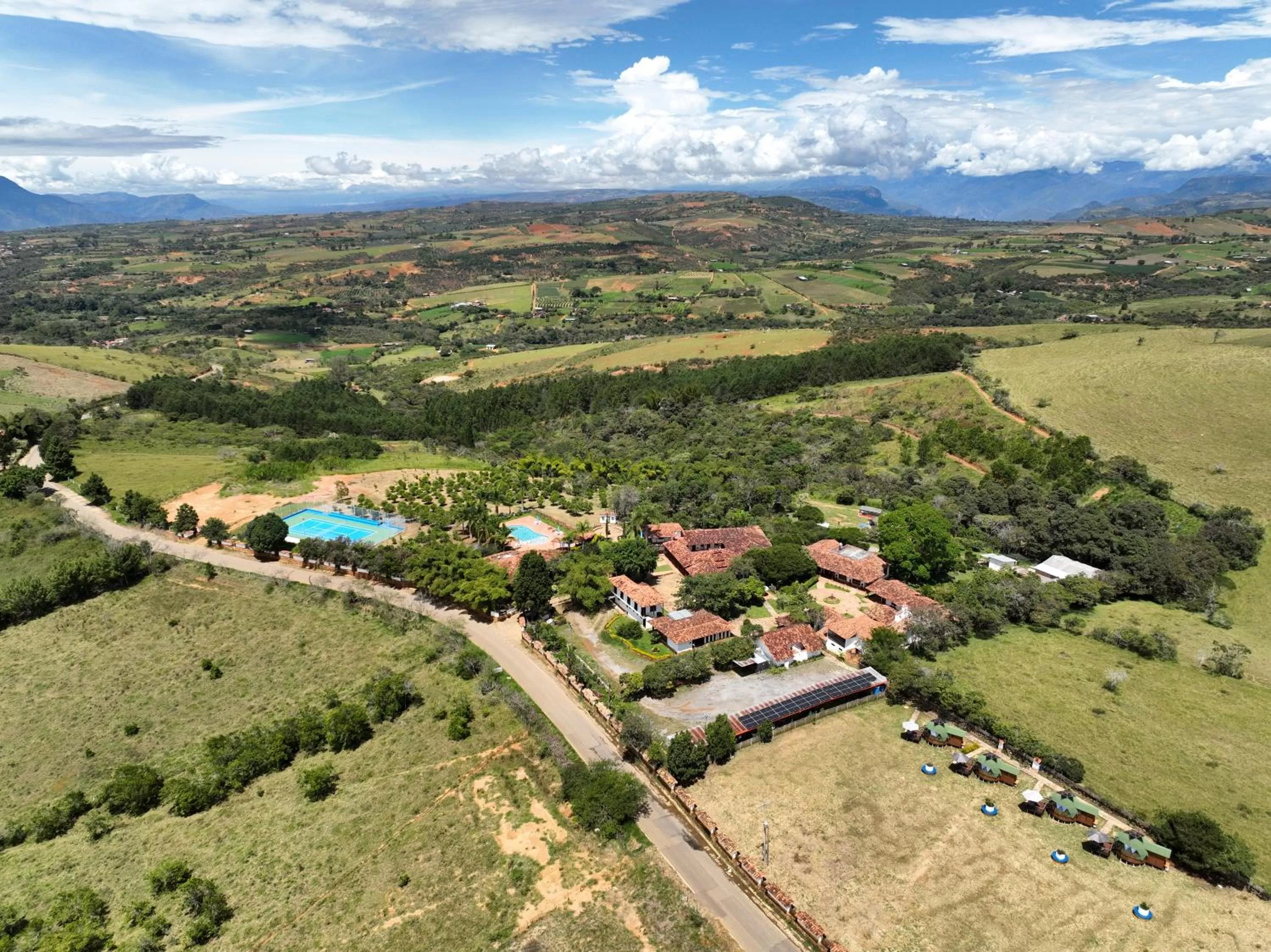 Natural landscape, Bird's-eye View in Hotel Buenosaires Barichara