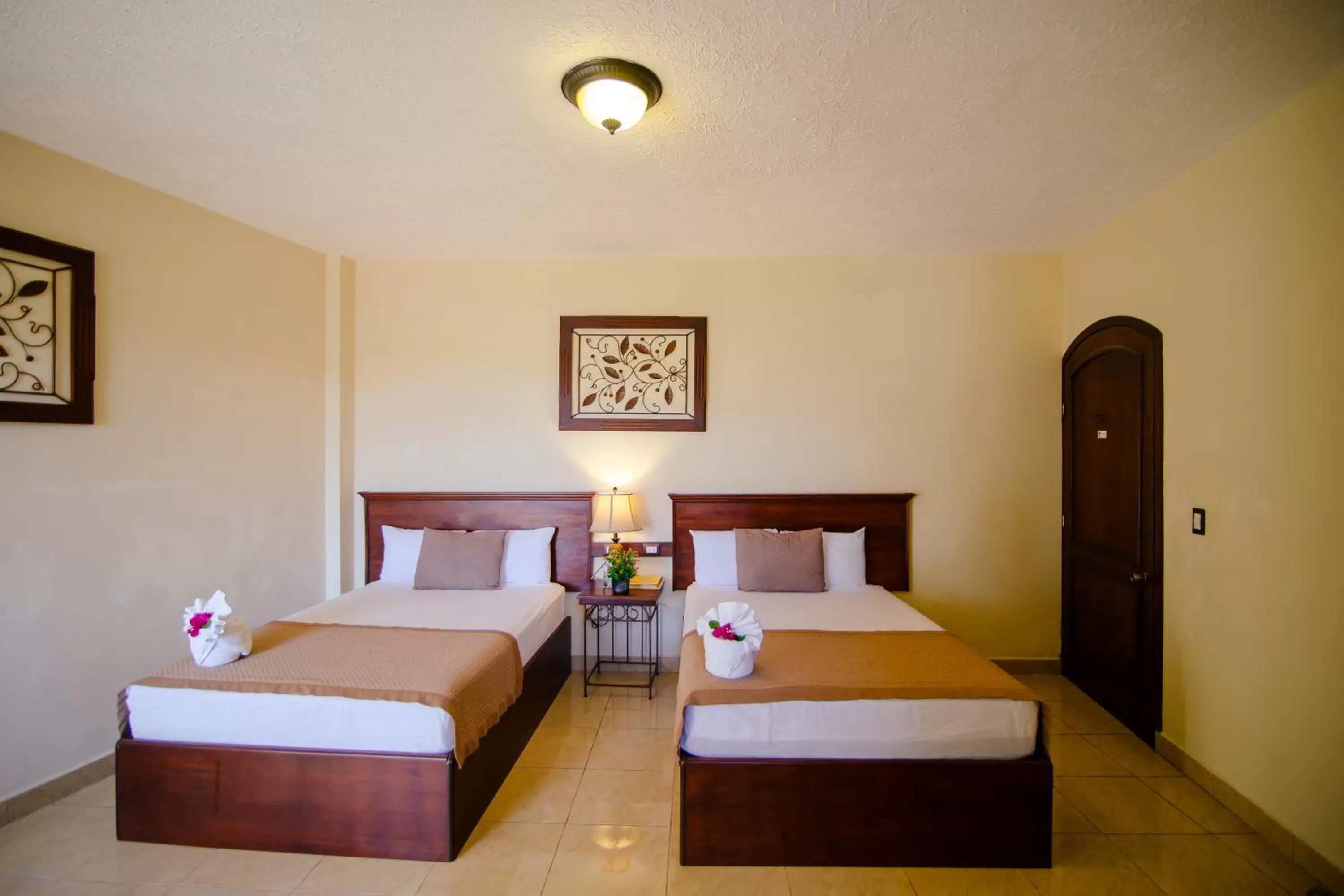 Bed in Hotel Quinta Maya