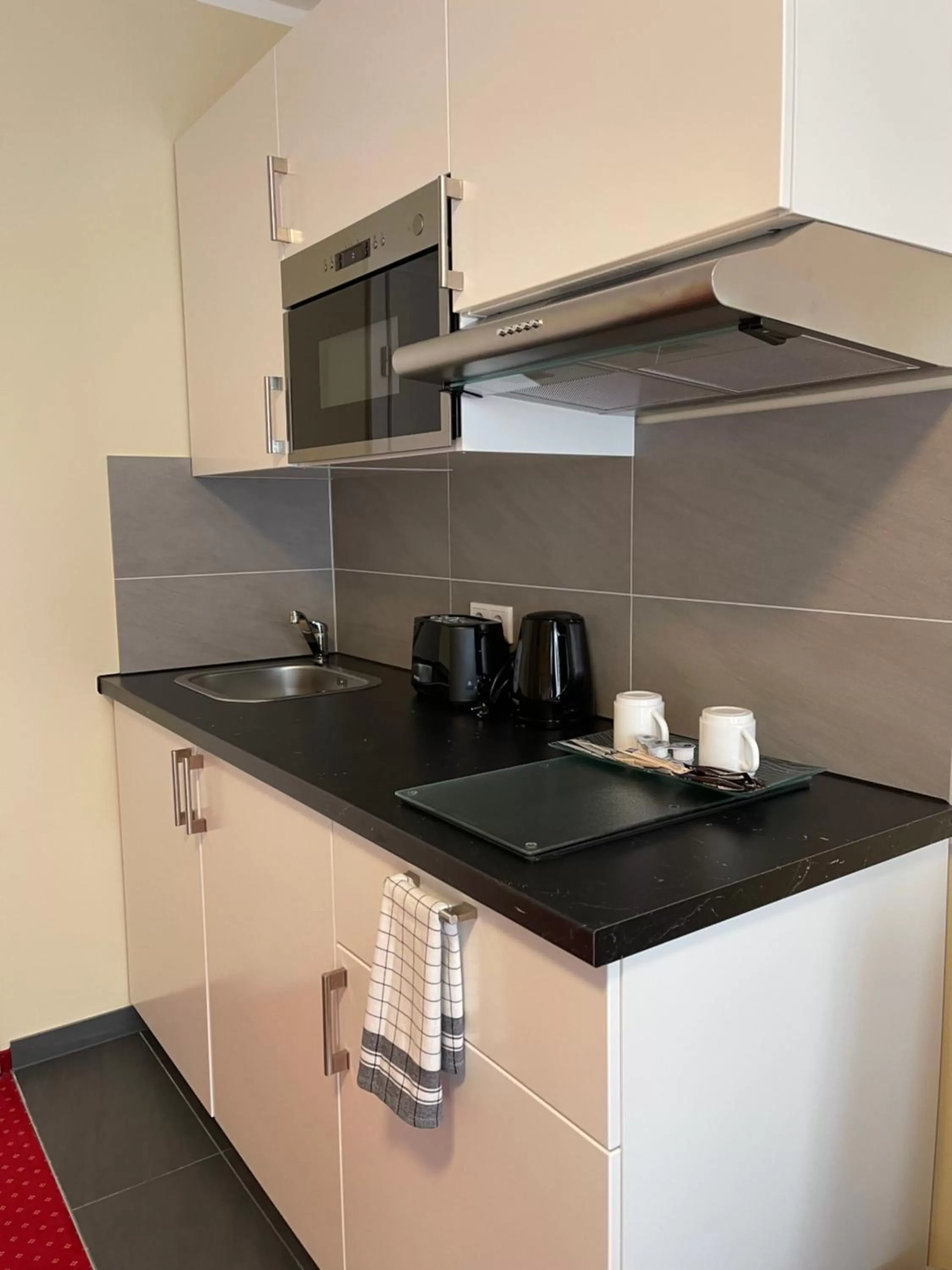 Kitchen or kitchenette in Palm Premium Hotel & Apartments