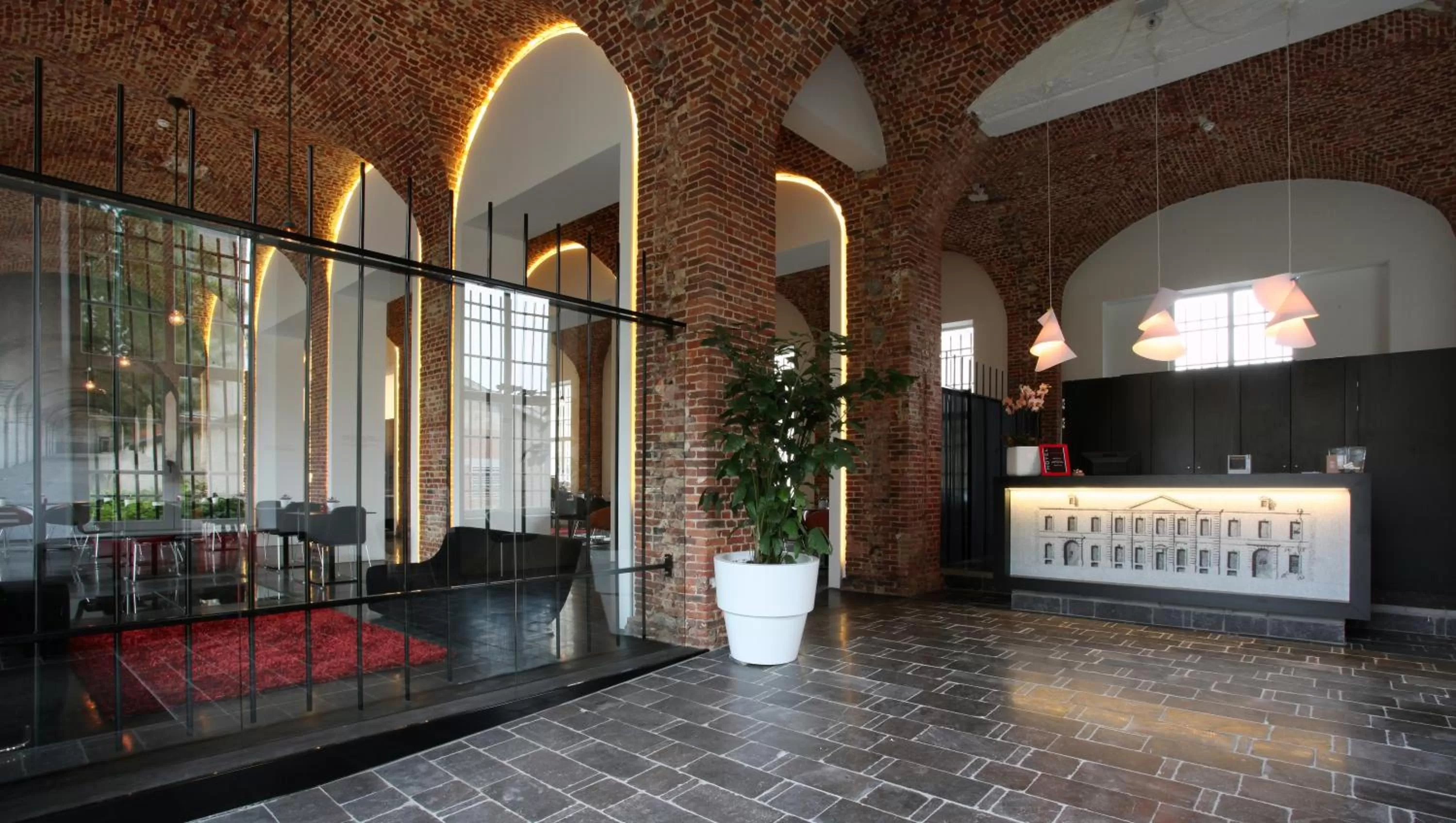 Lobby or reception in Hotel The Lodge Vilvoorde