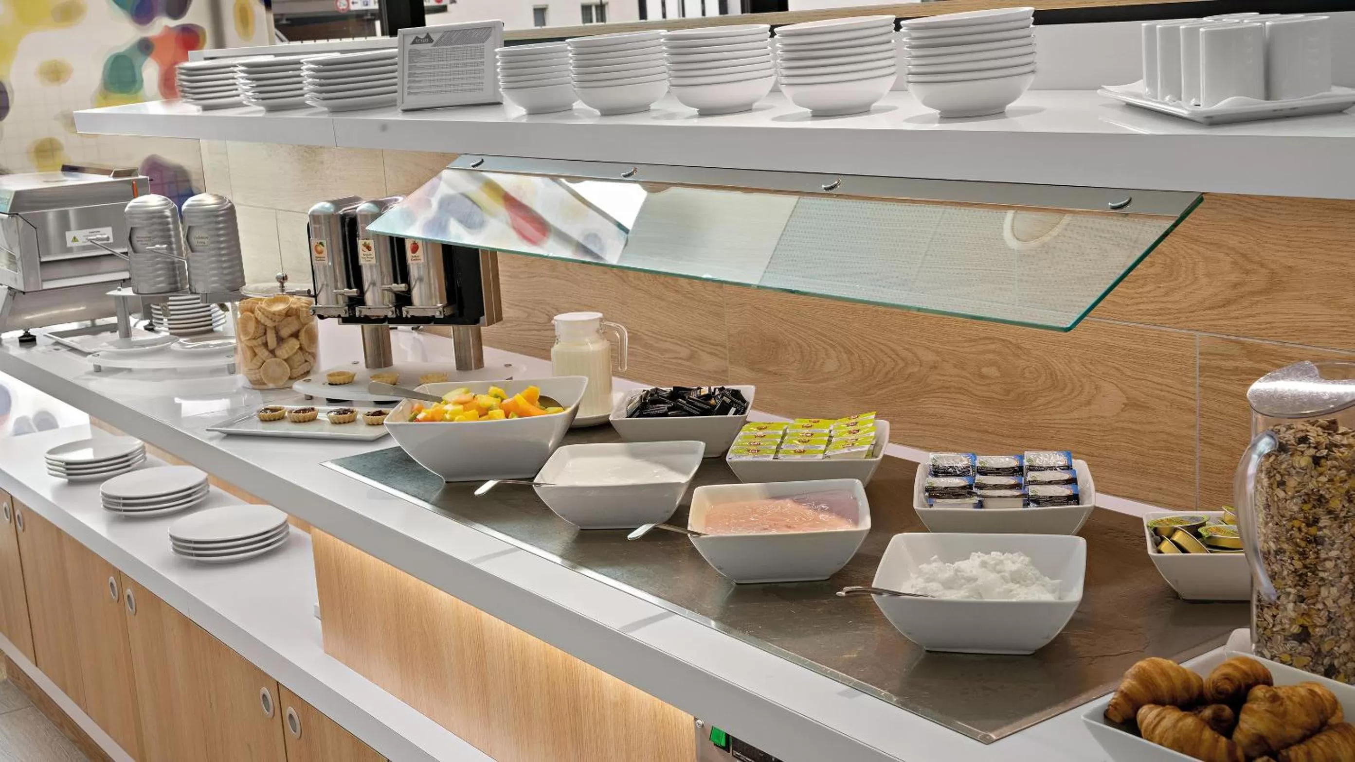 Buffet breakfast in Hey Lou Hotel Friedrichshafen