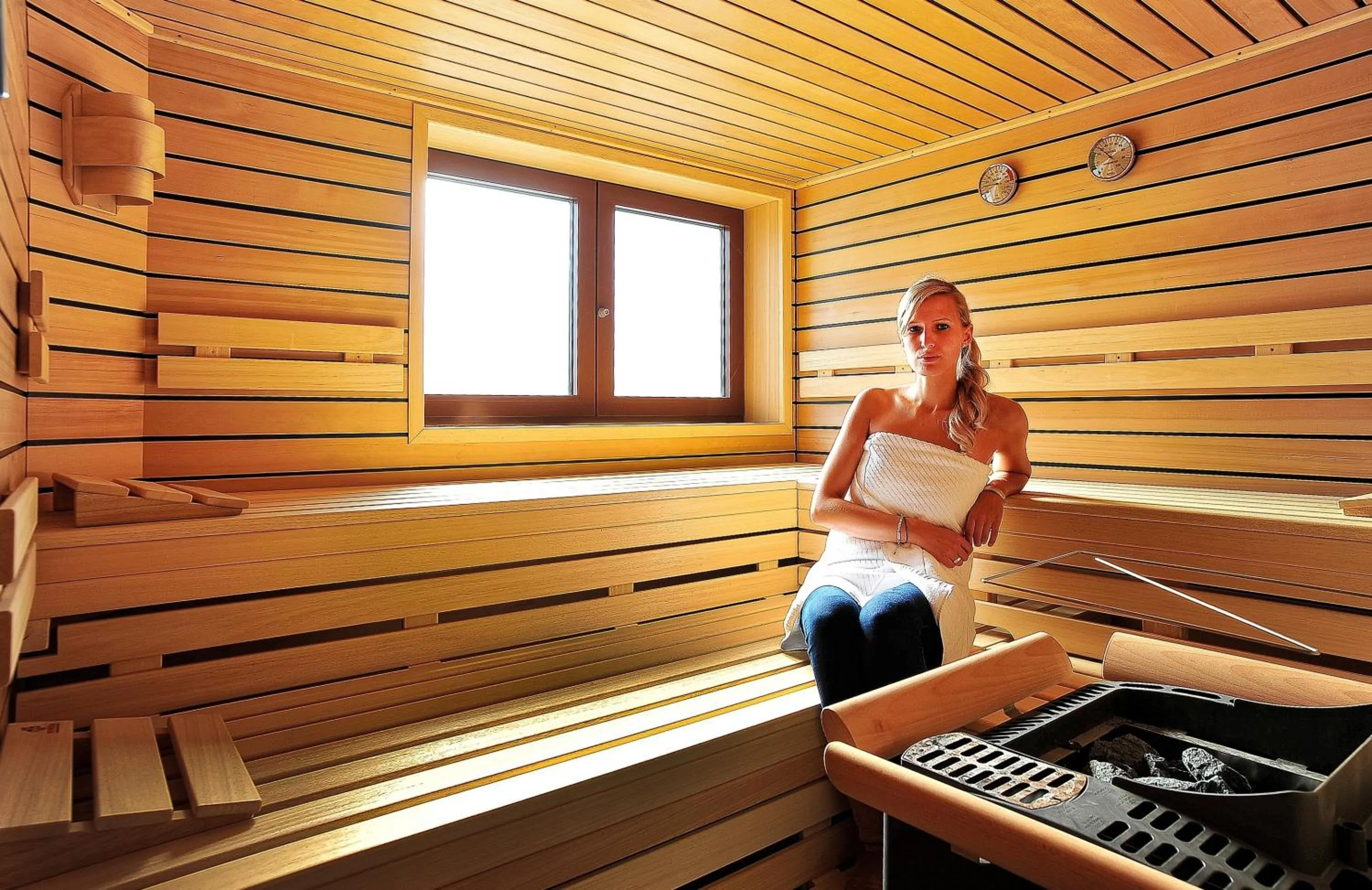Sauna in Gasthof Hotel Zum Hirsch***S