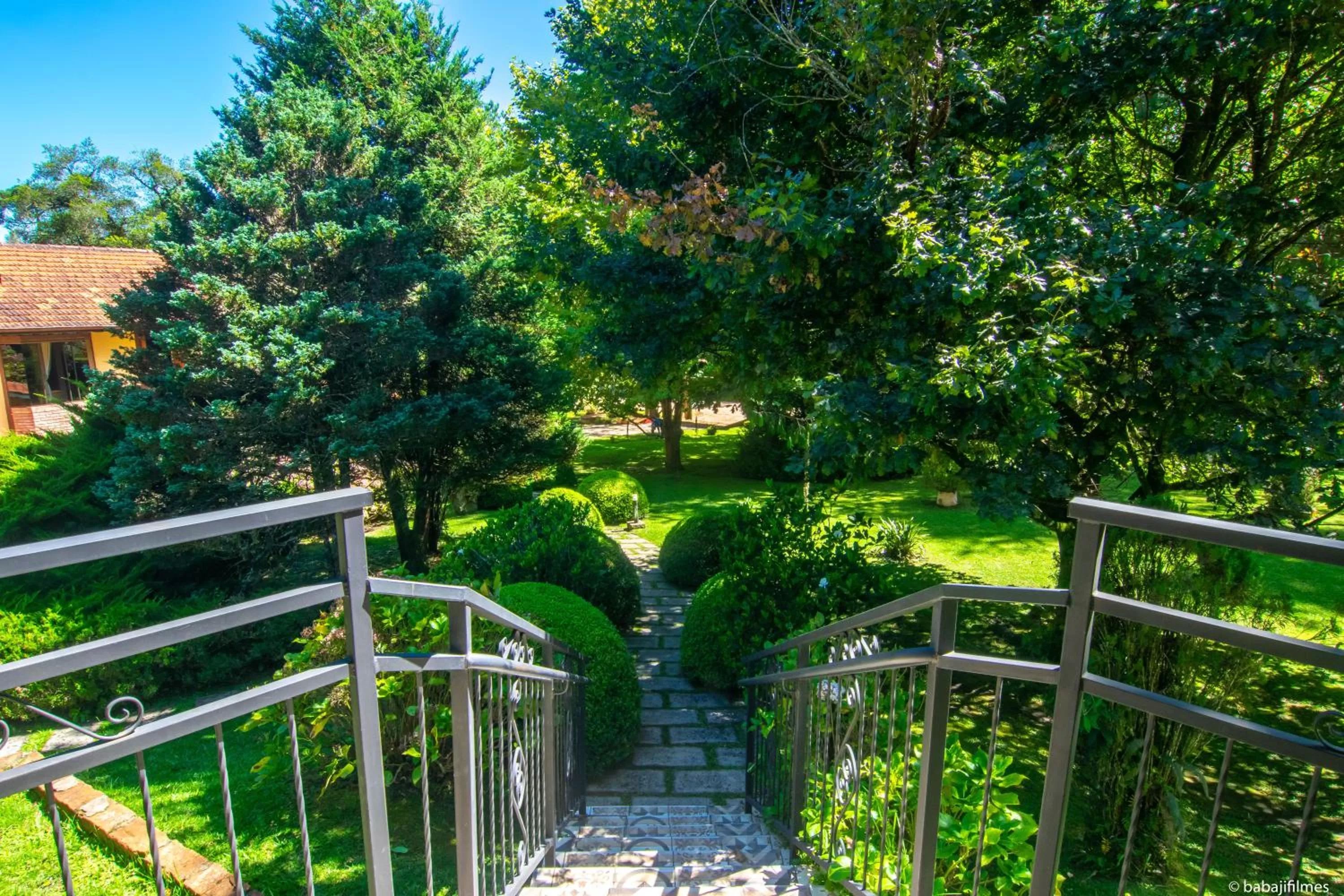 Garden view in Pousada Serra Villena