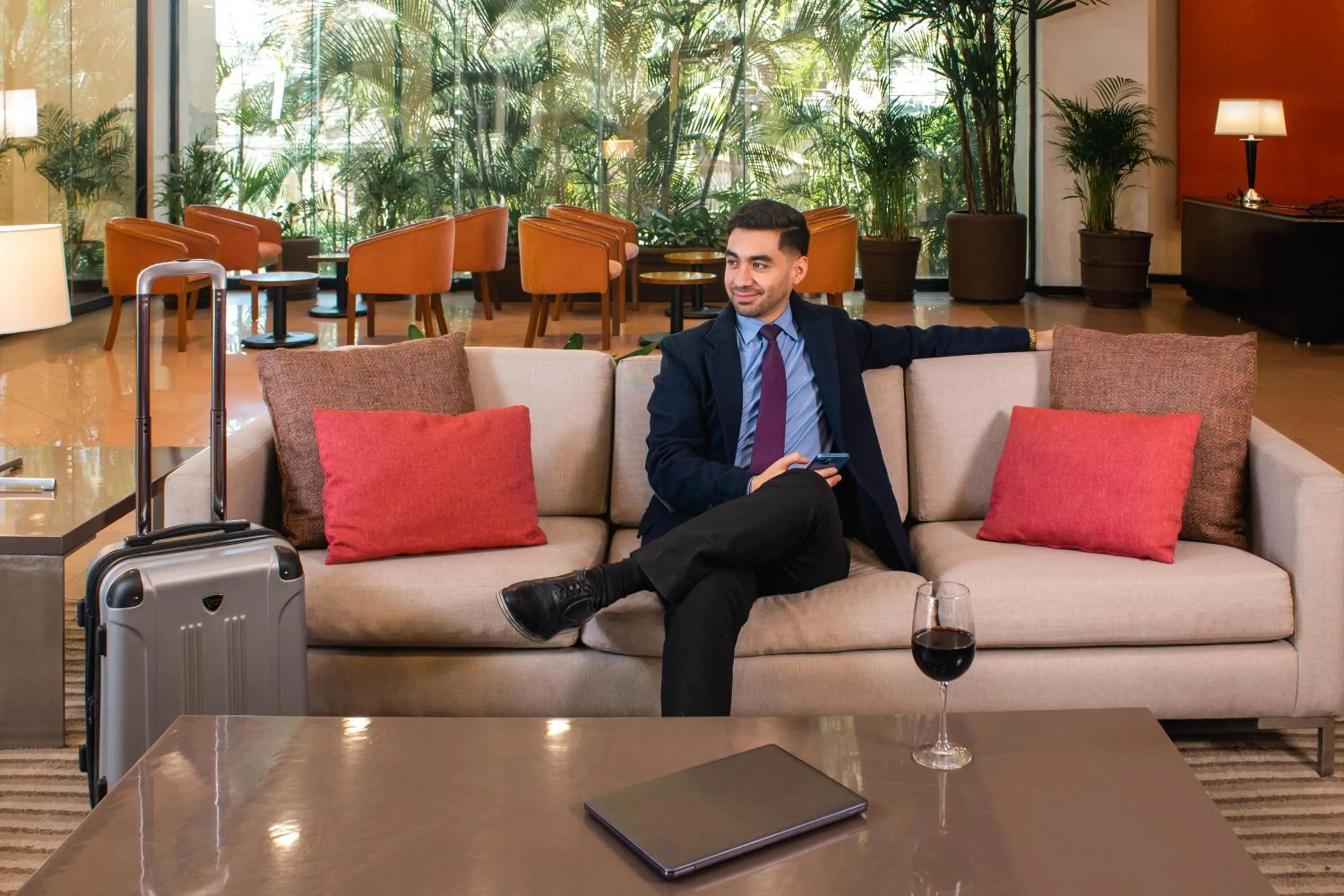 Lobby or reception in Hotel Guadalajara Plaza Expo