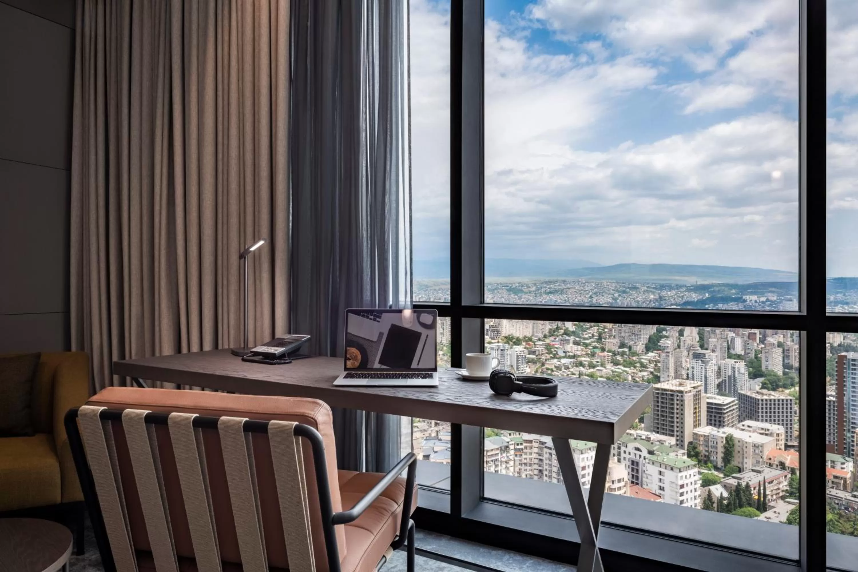 City view in Pullman Tbilisi Axis Towers