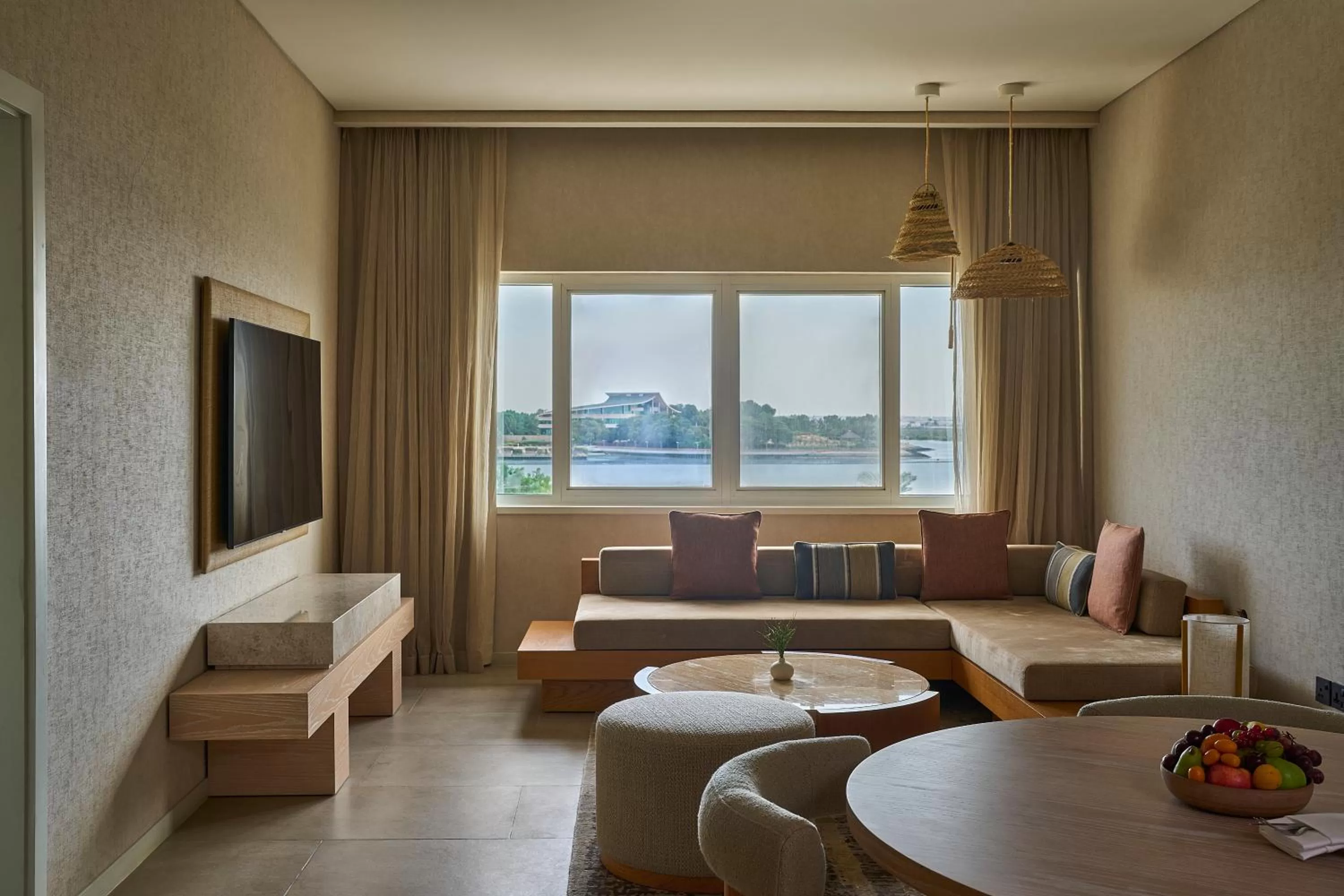 Living room in ERTH Abu Dhabi Hotel