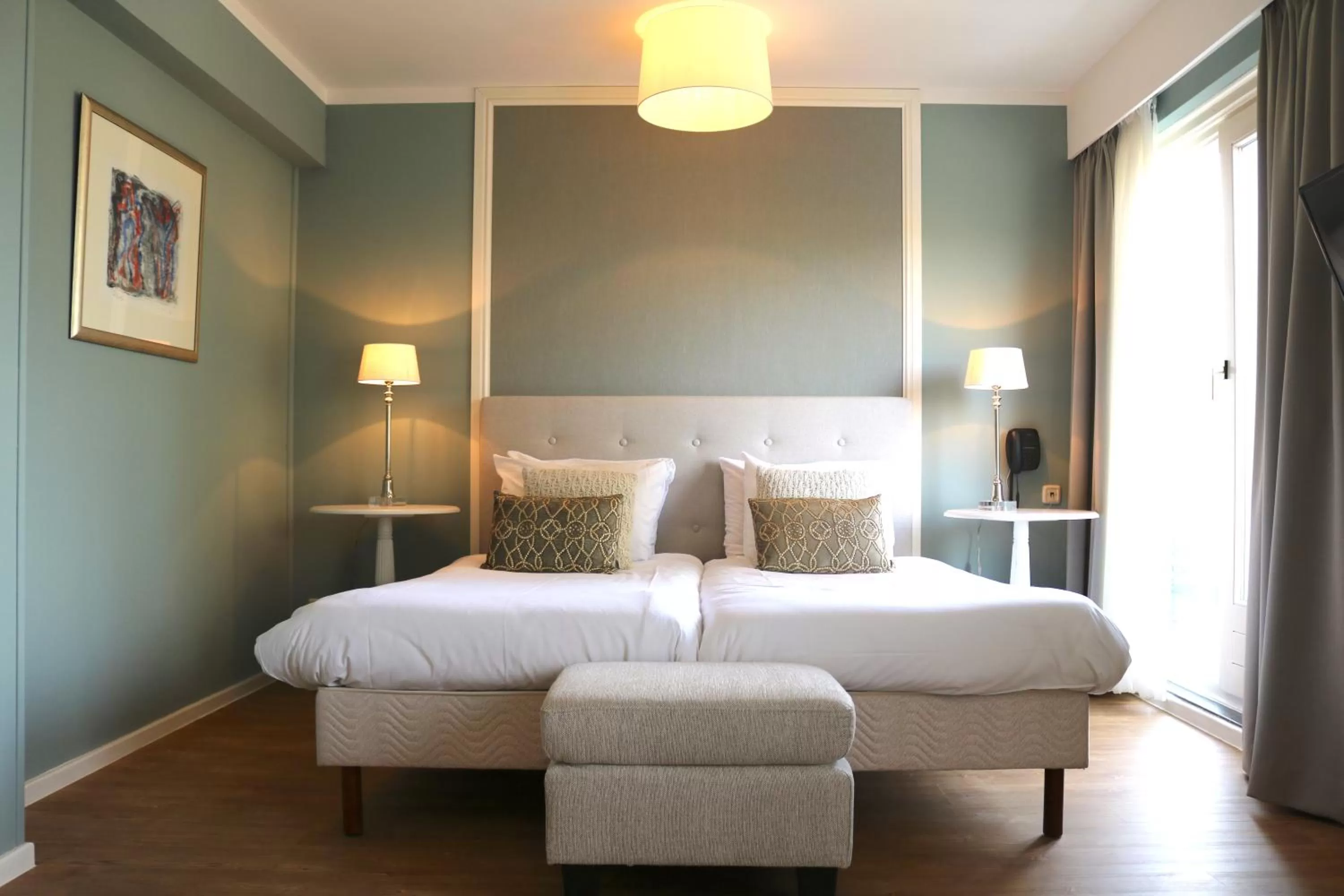 Bedroom, Bed in Hotel Brull