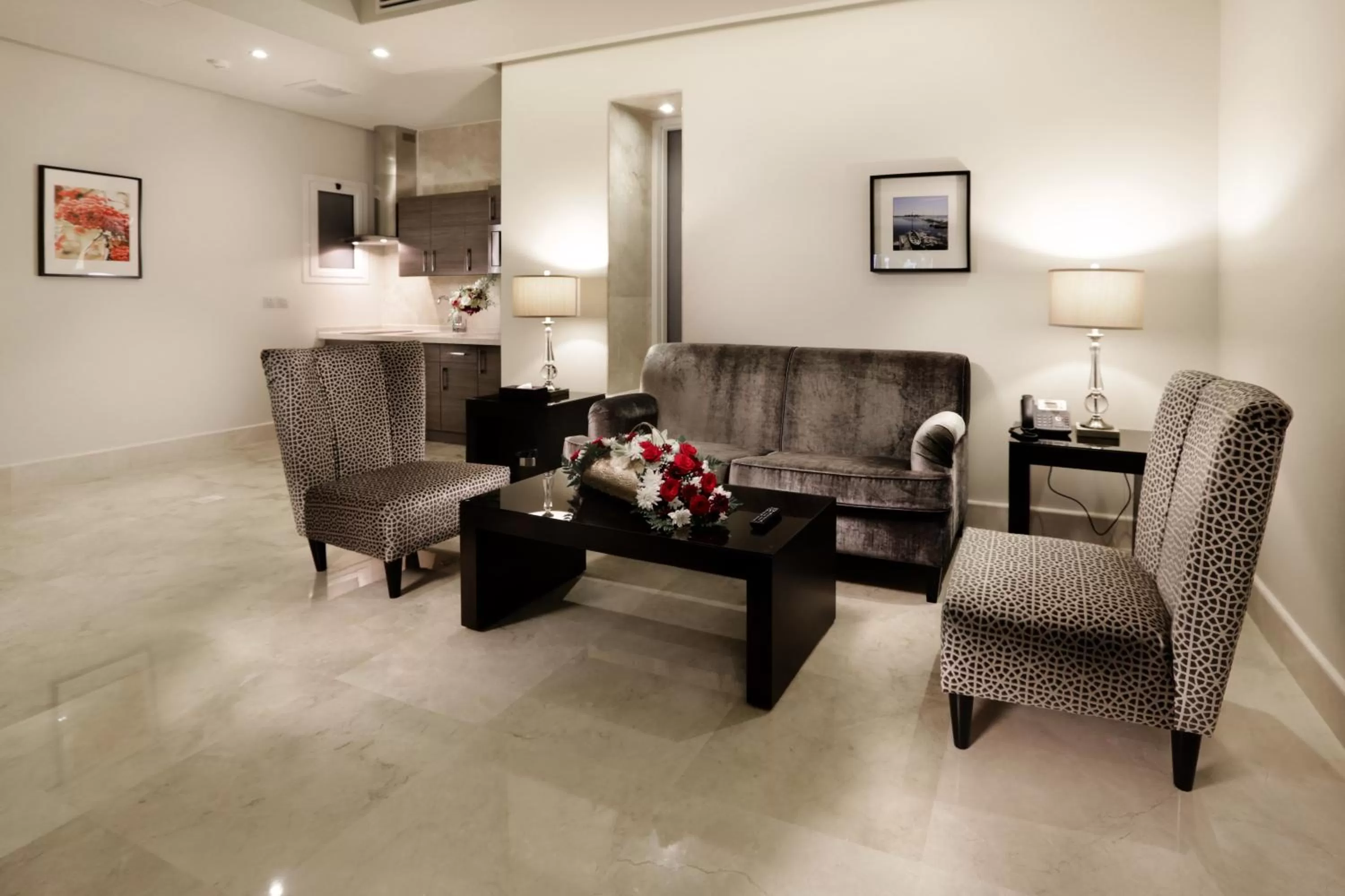 Communal lounge/ TV room in Aswar Cortoba Serviced Apartments Riyadh