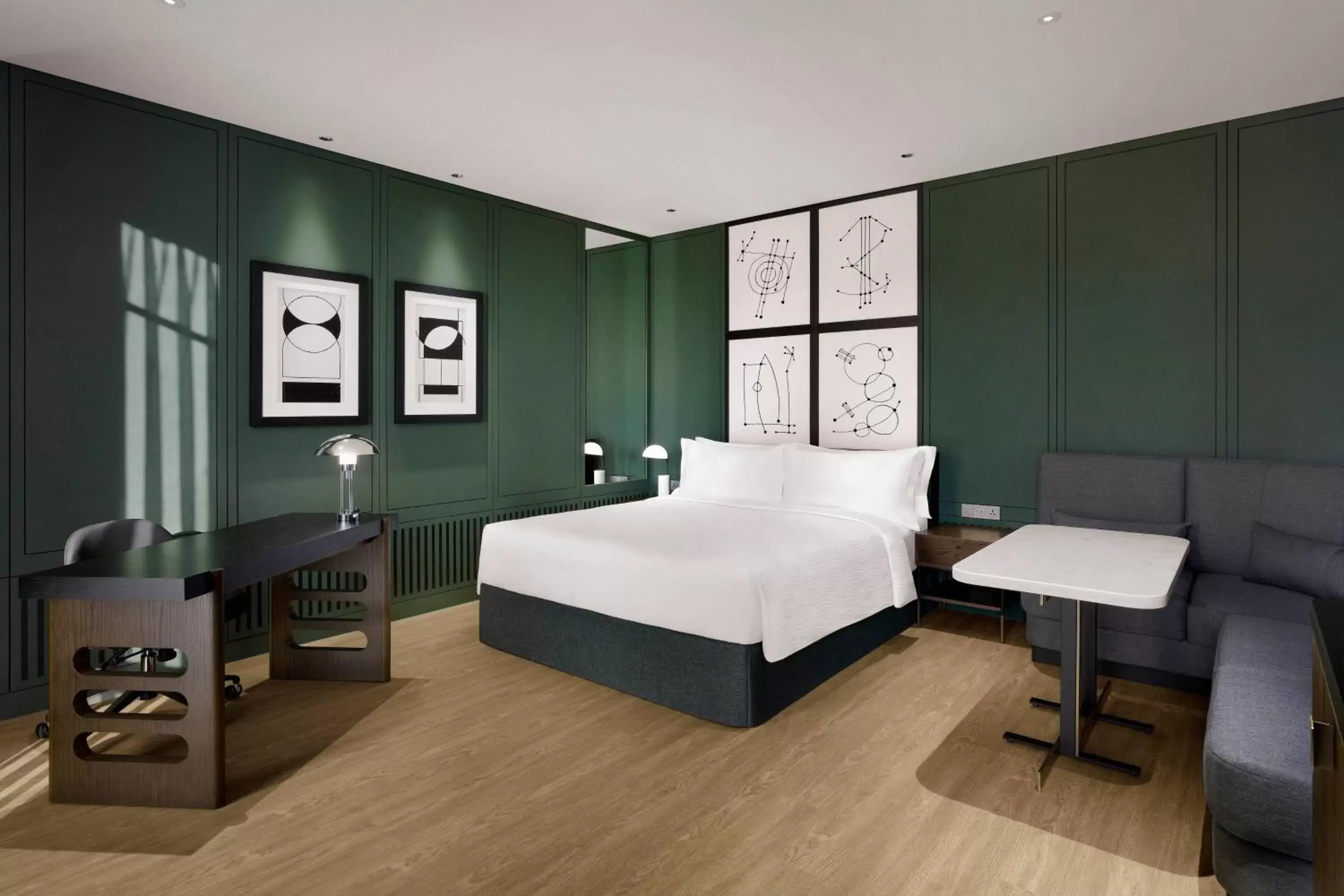 Premier Deluxe Guest room with 1 King bed, City view in GRAVITY JOSUN Seoul Pangyo, Autograph Collection Premier Deluxe Guest room with 1 King bed, City view in GRAVITY JOSUN Seoul Pangyo, Autograph Collection