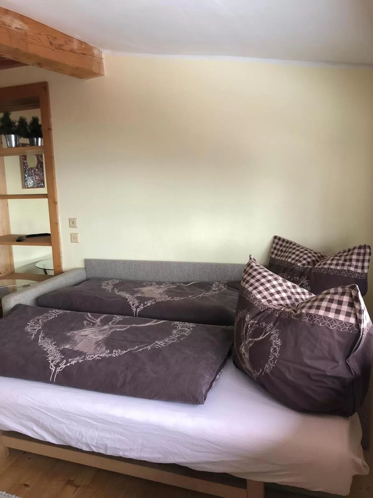 Bed in Hocheckhuette On Top of the Kitzbuehel Hahnenkamm Mountain