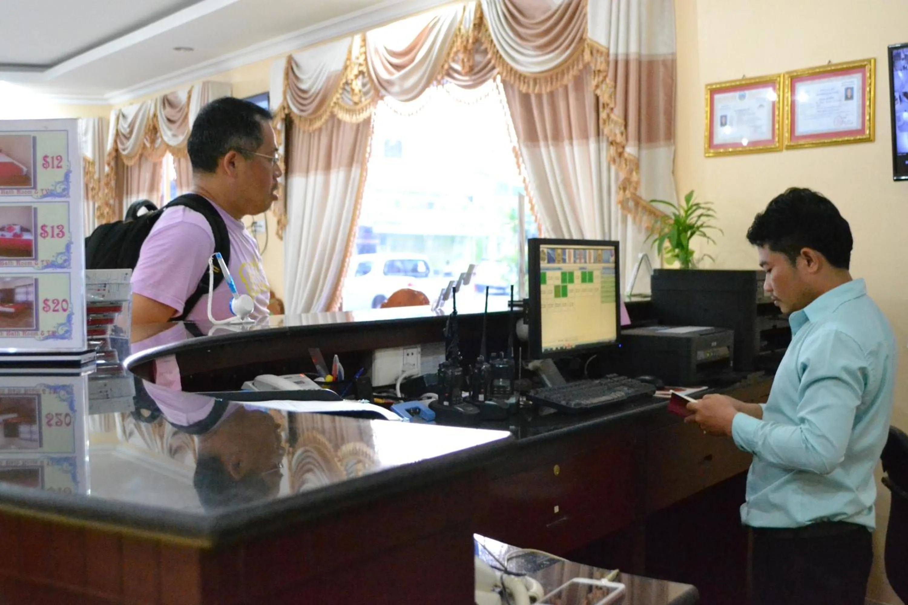 Lobby or reception in Capital Battambang Hotel