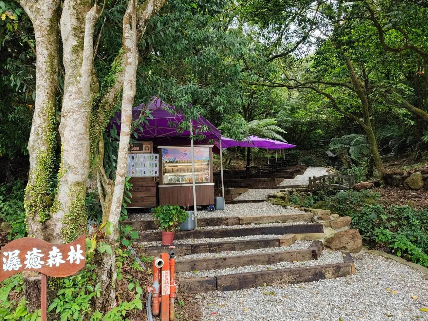 Garden view in Yanmin Hot Spring Resort
