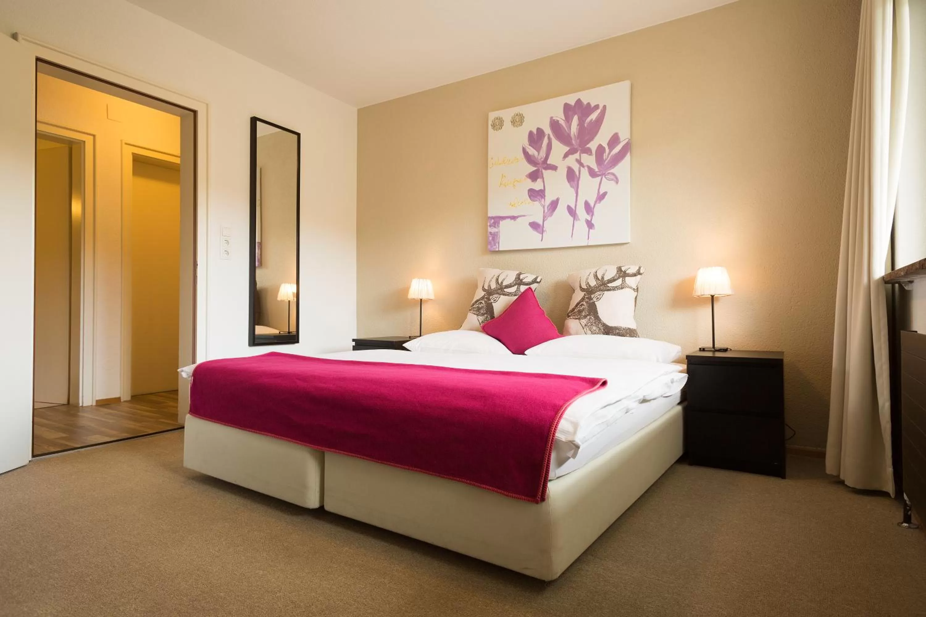 Bed in Hotel Garni Römerhof