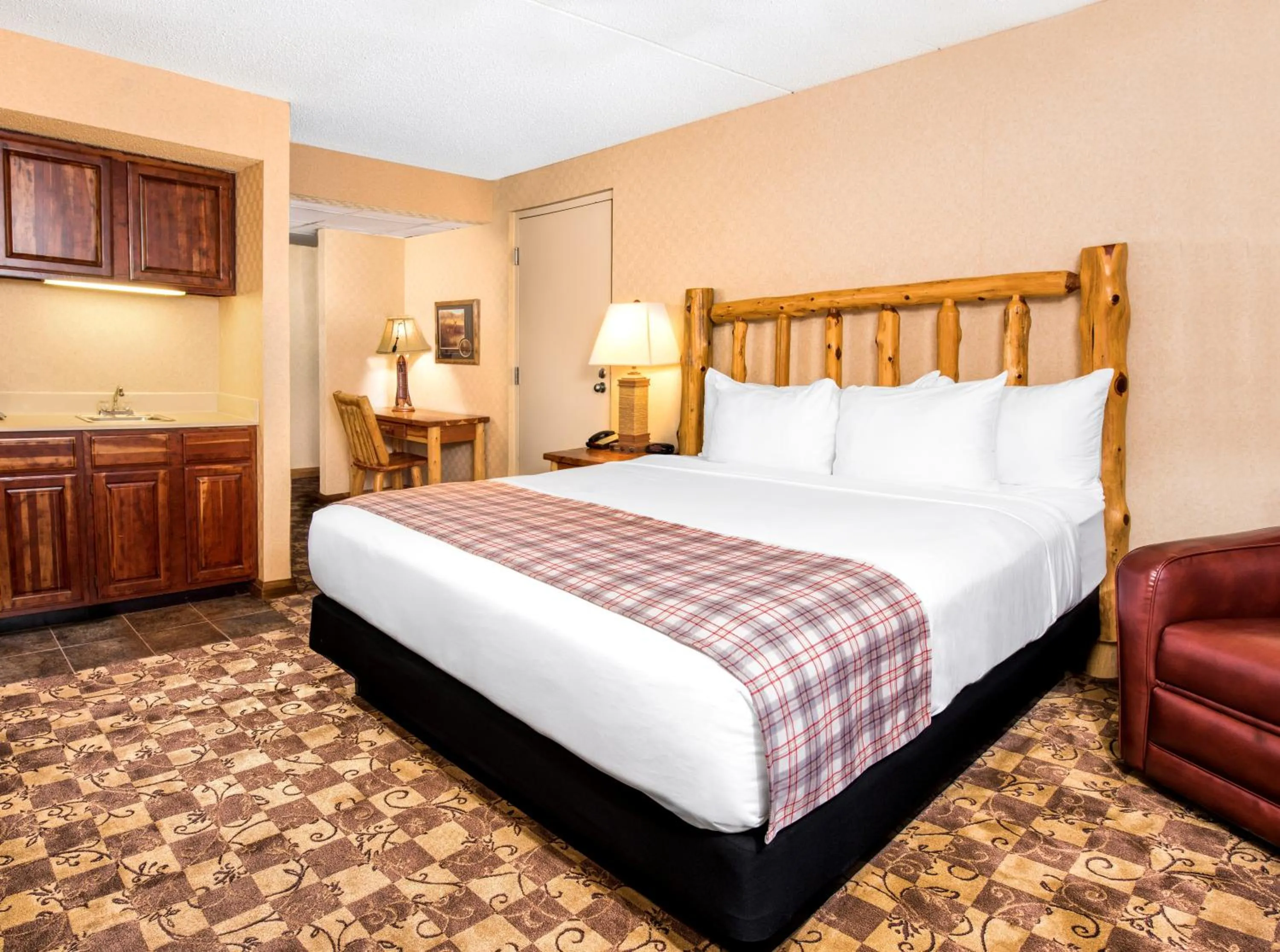 Bed in Lodge of the Ozarks