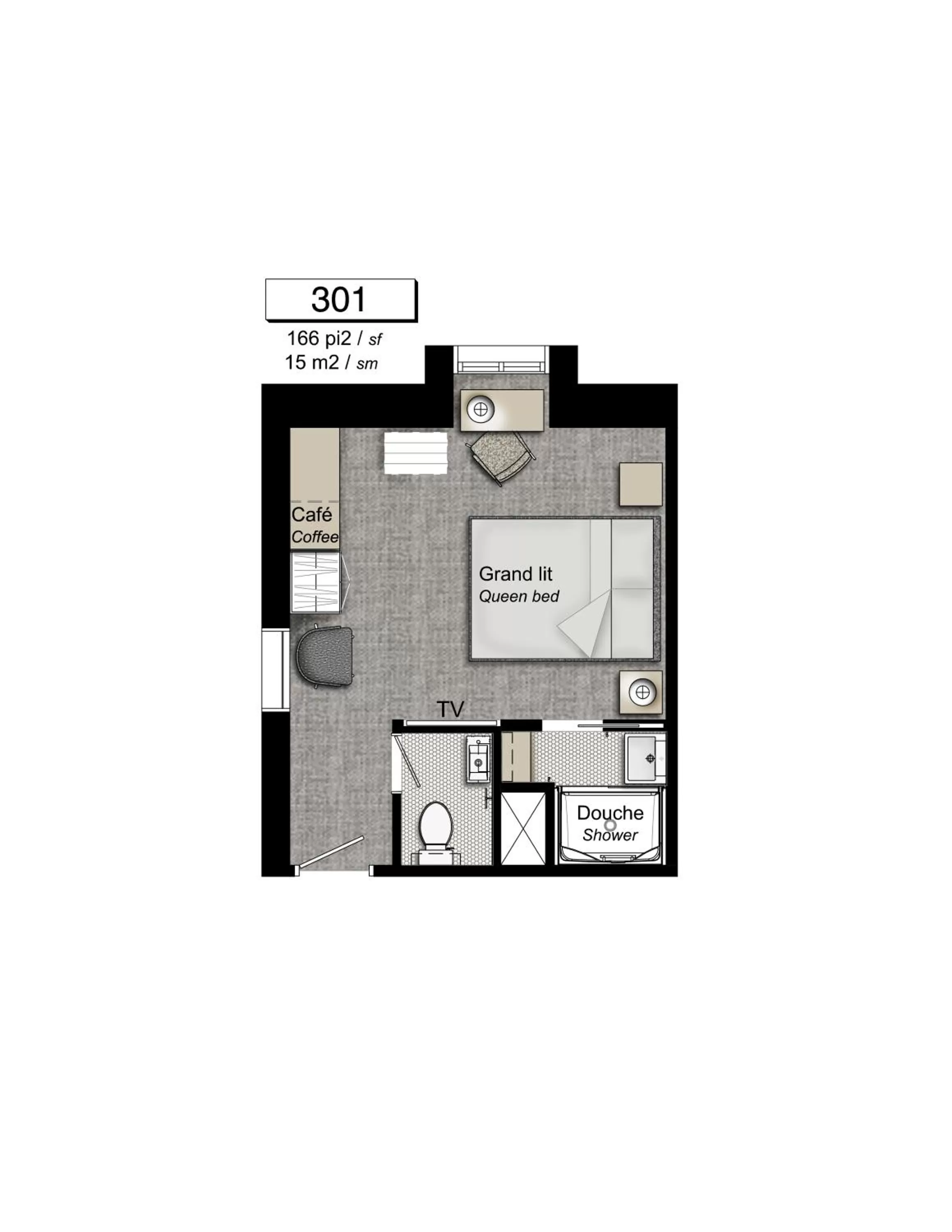 Floor plan in Chez Truchon Bistro-Auberge