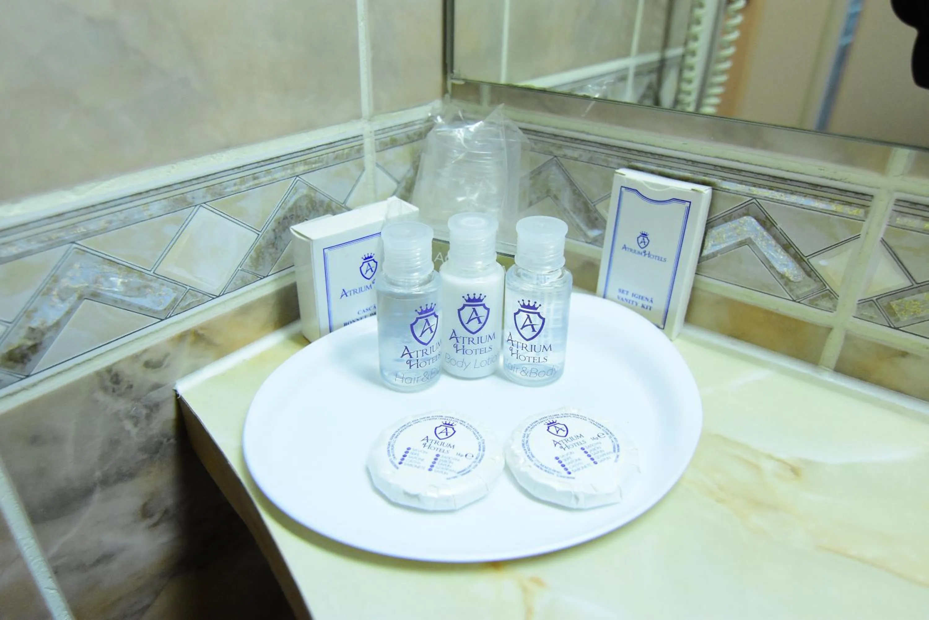 Decorative detail in Atrium Hotel Bucharest City Center