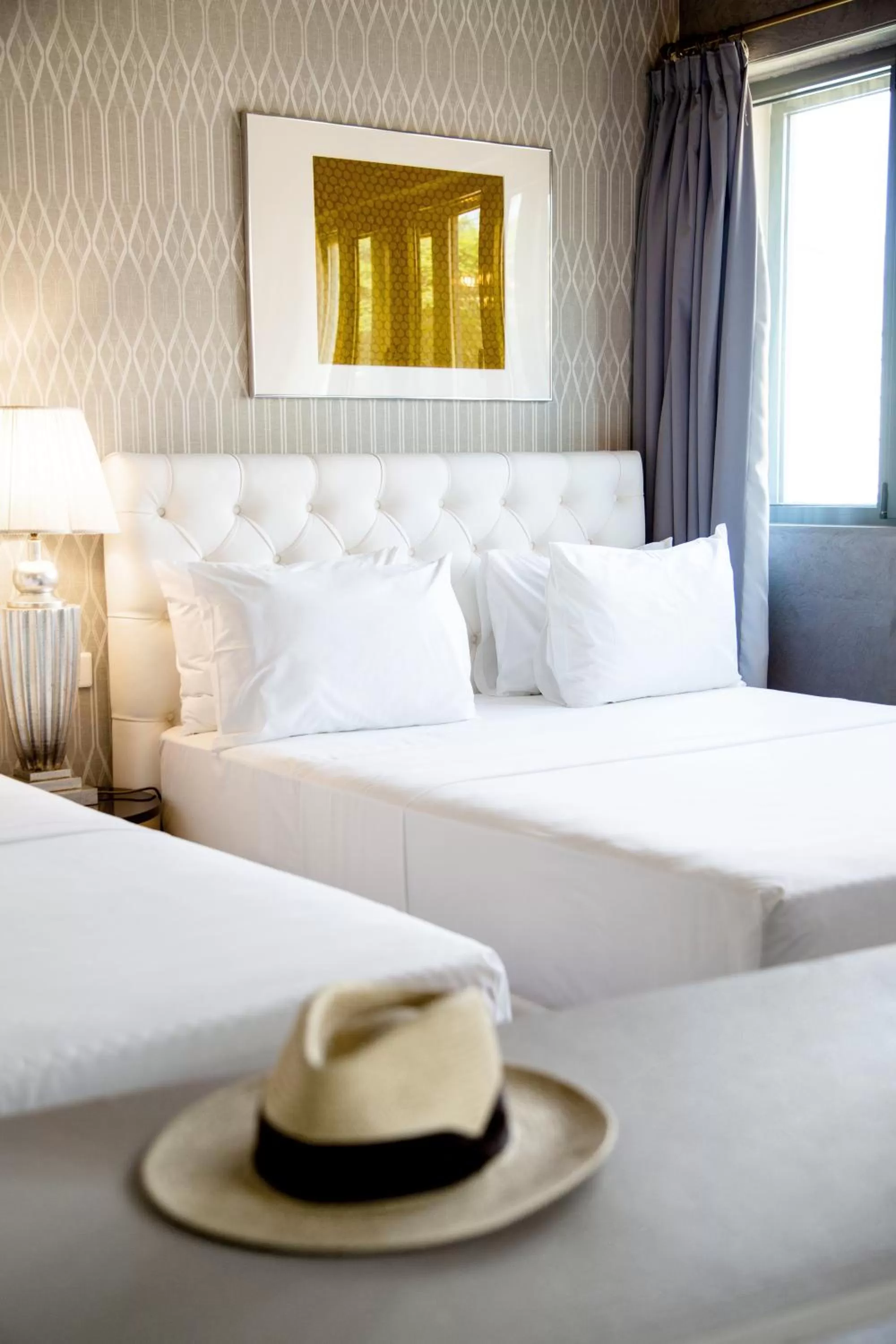 Bed in Downtown Athens Lofts - The Acropolis Observatory