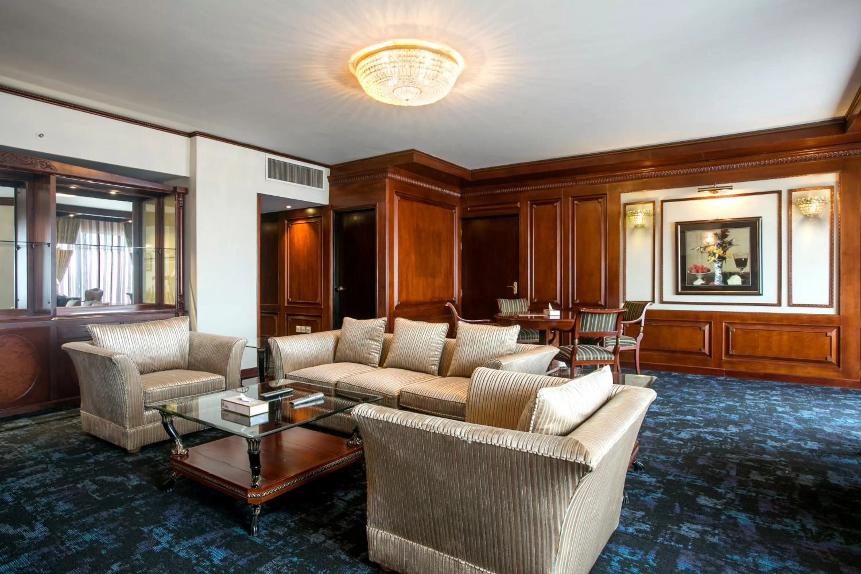 Seating area in Hotel Sarina