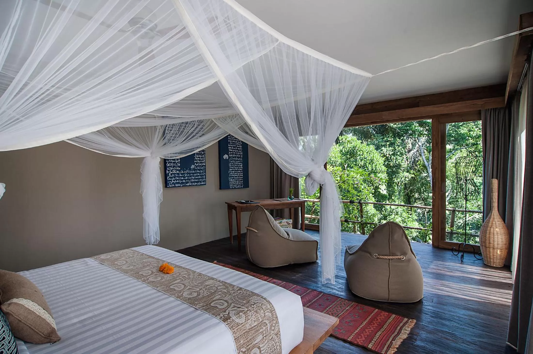 Bed in Blue Karma Dijiwa Ubud