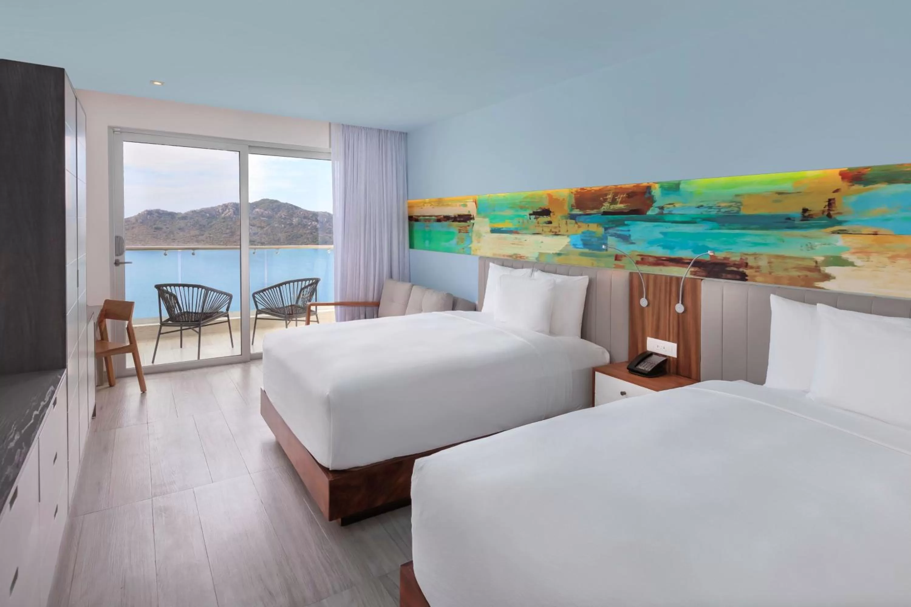 Photo of the whole room, Bed in Courtyard by Marriott Mazatlan Beach Resort