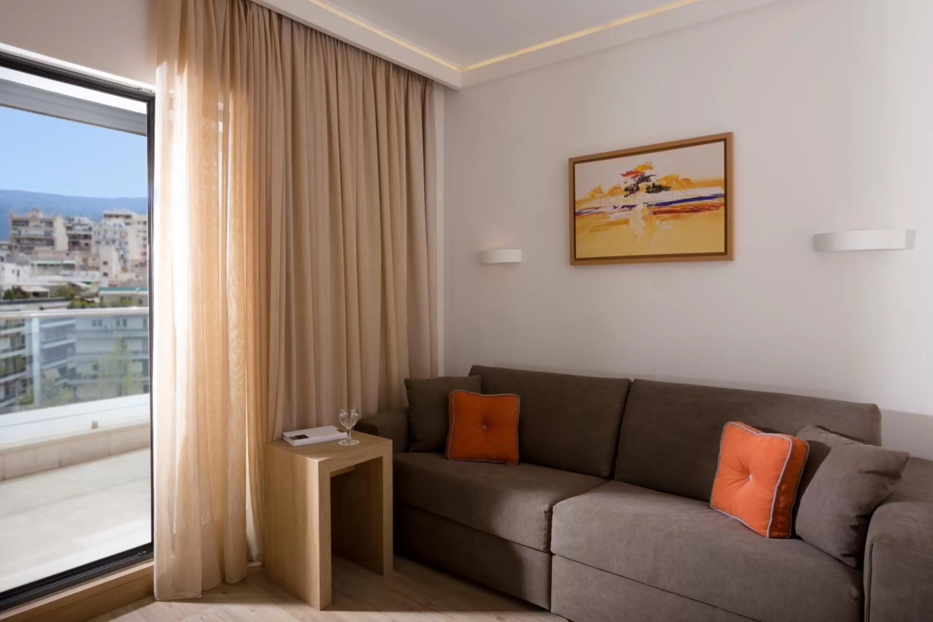 Bed in Golden Age Athens Hotel