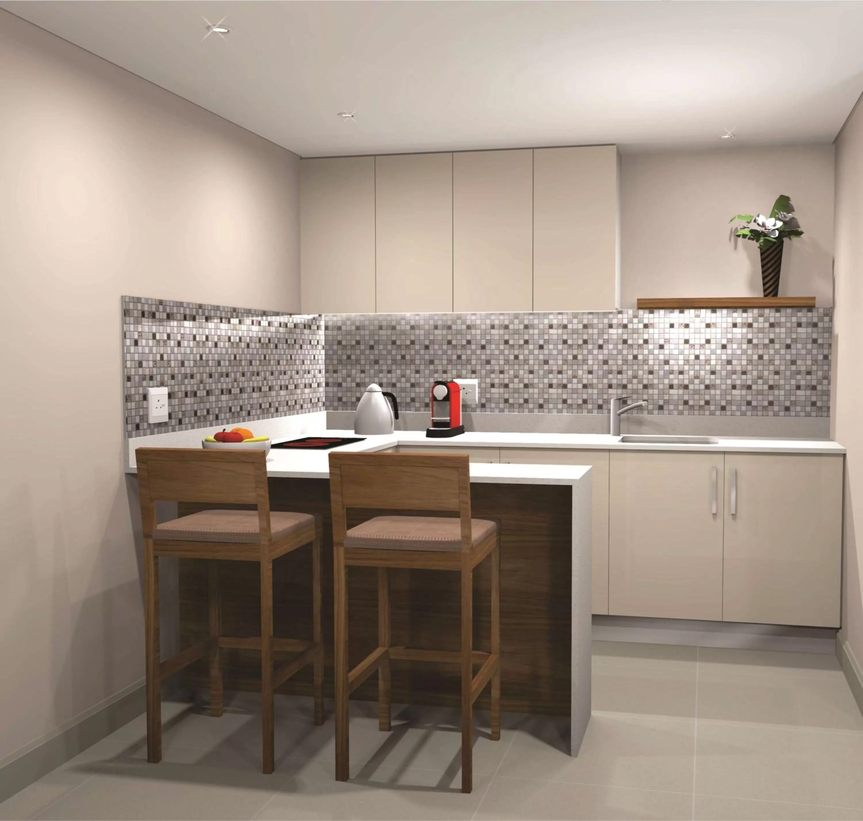 Kitchen or kitchenette in Hilton Garden Inn Society Business Park