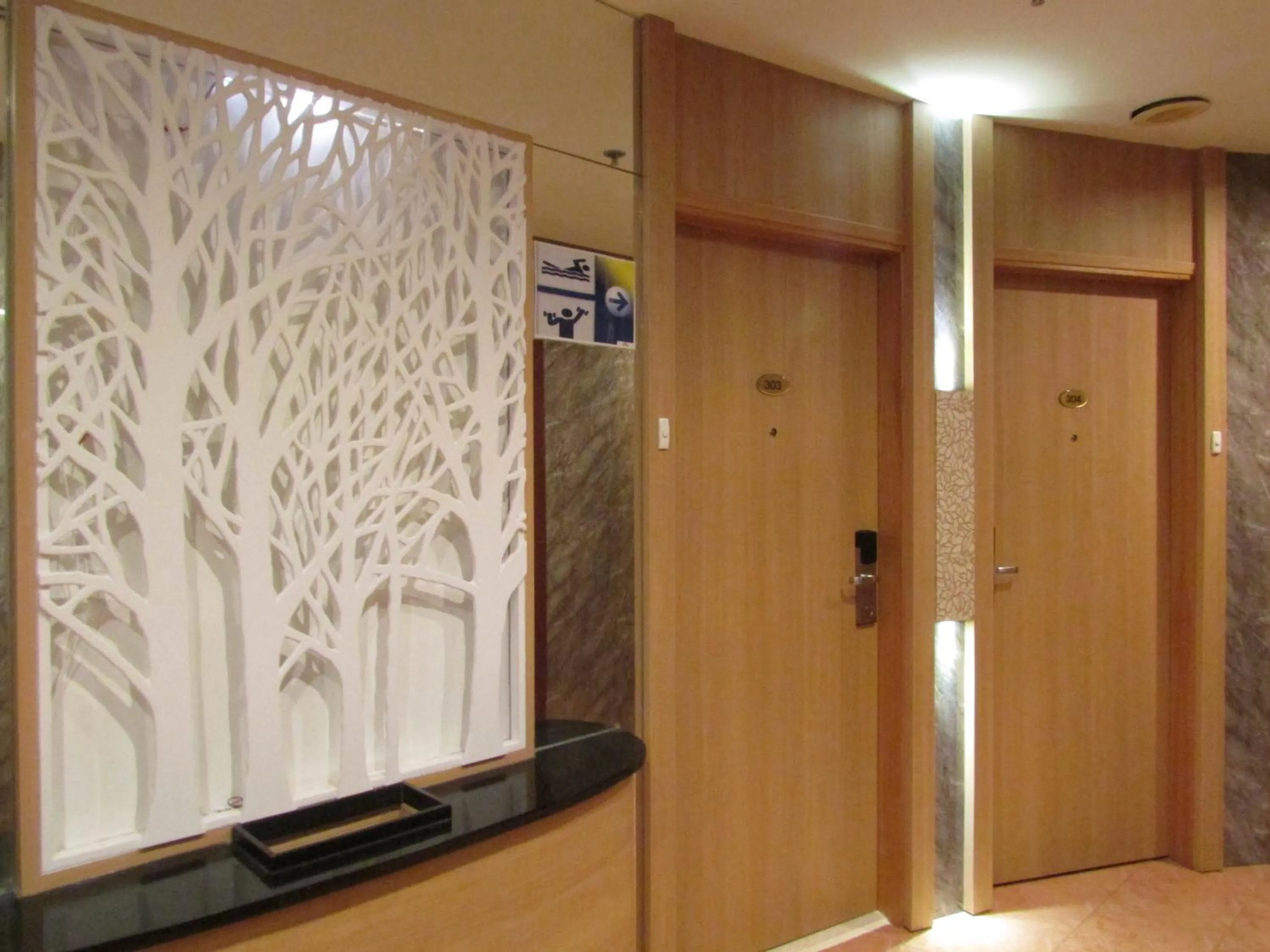 Decorative detail, TV/Entertainment Center in Robertson Quay Hotel