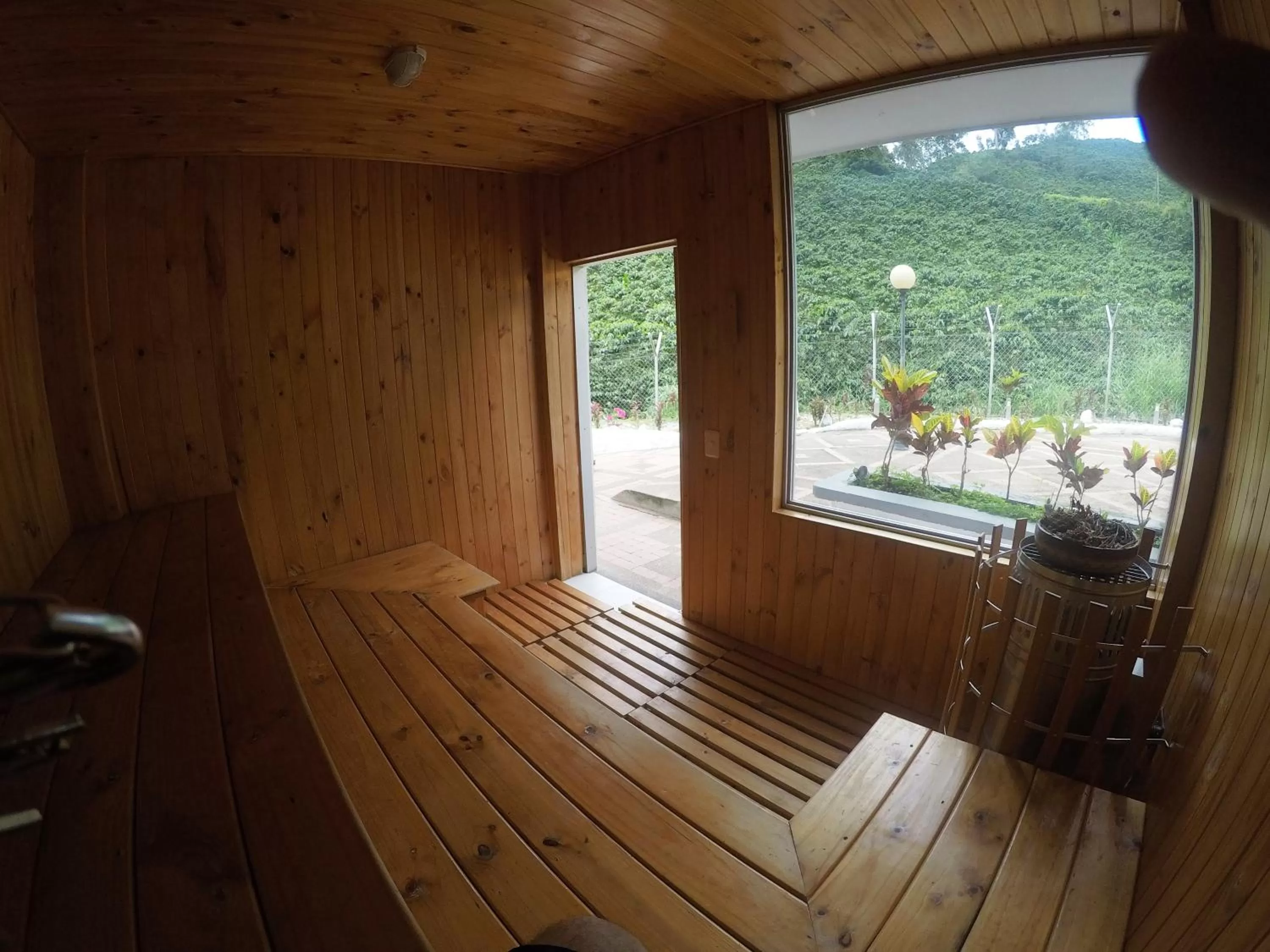 Steam room in Sky Club Eco Hotel