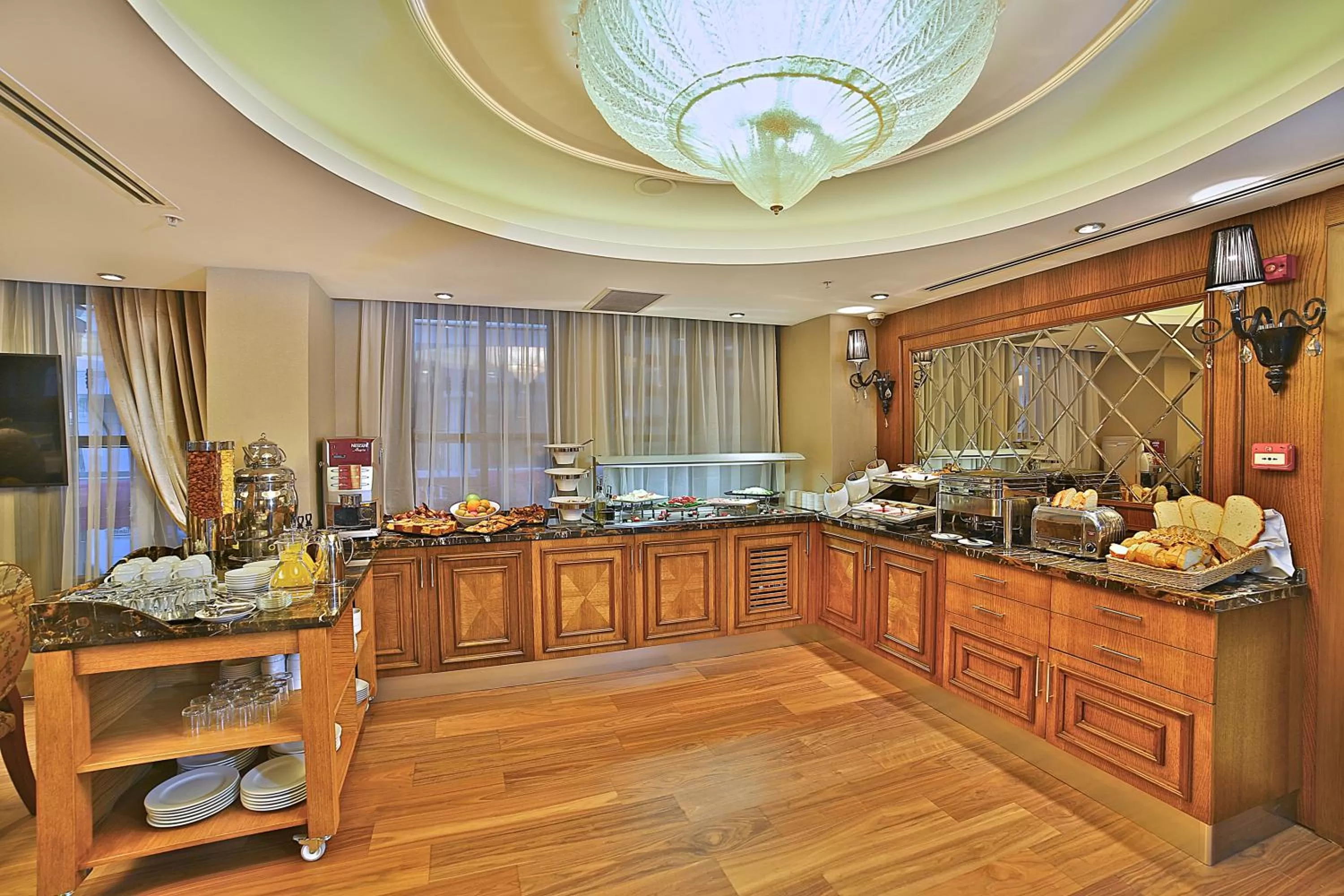 Buffet breakfast in Adelmar Hotel Istanbul Sisli