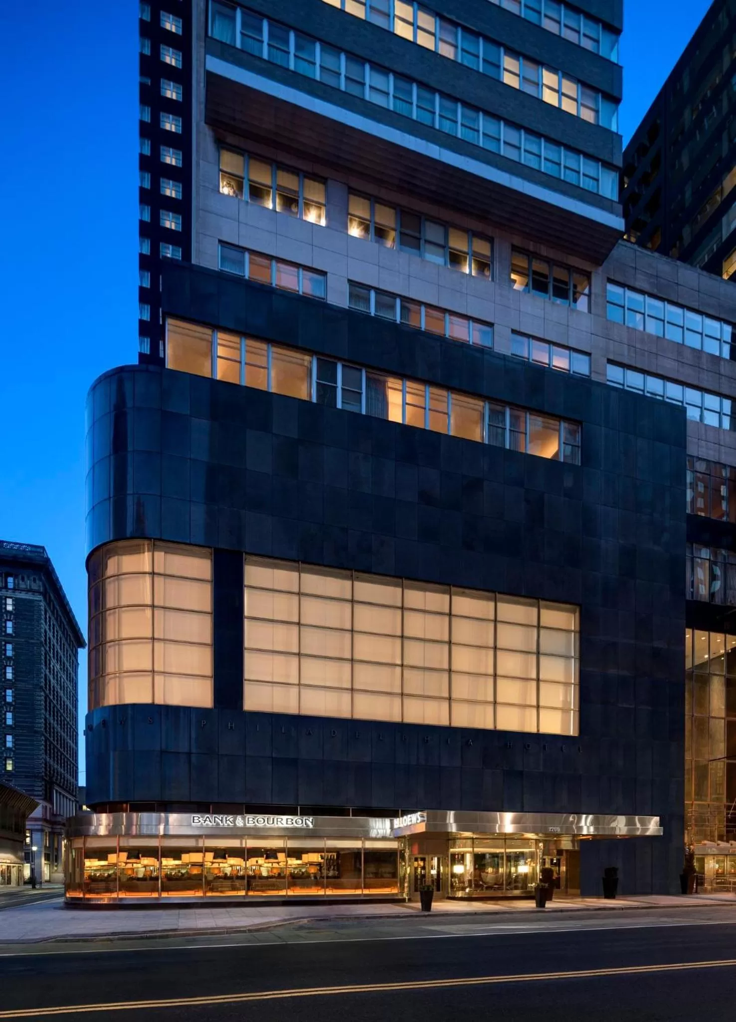 Property building in Loews Philadelphia Hotel