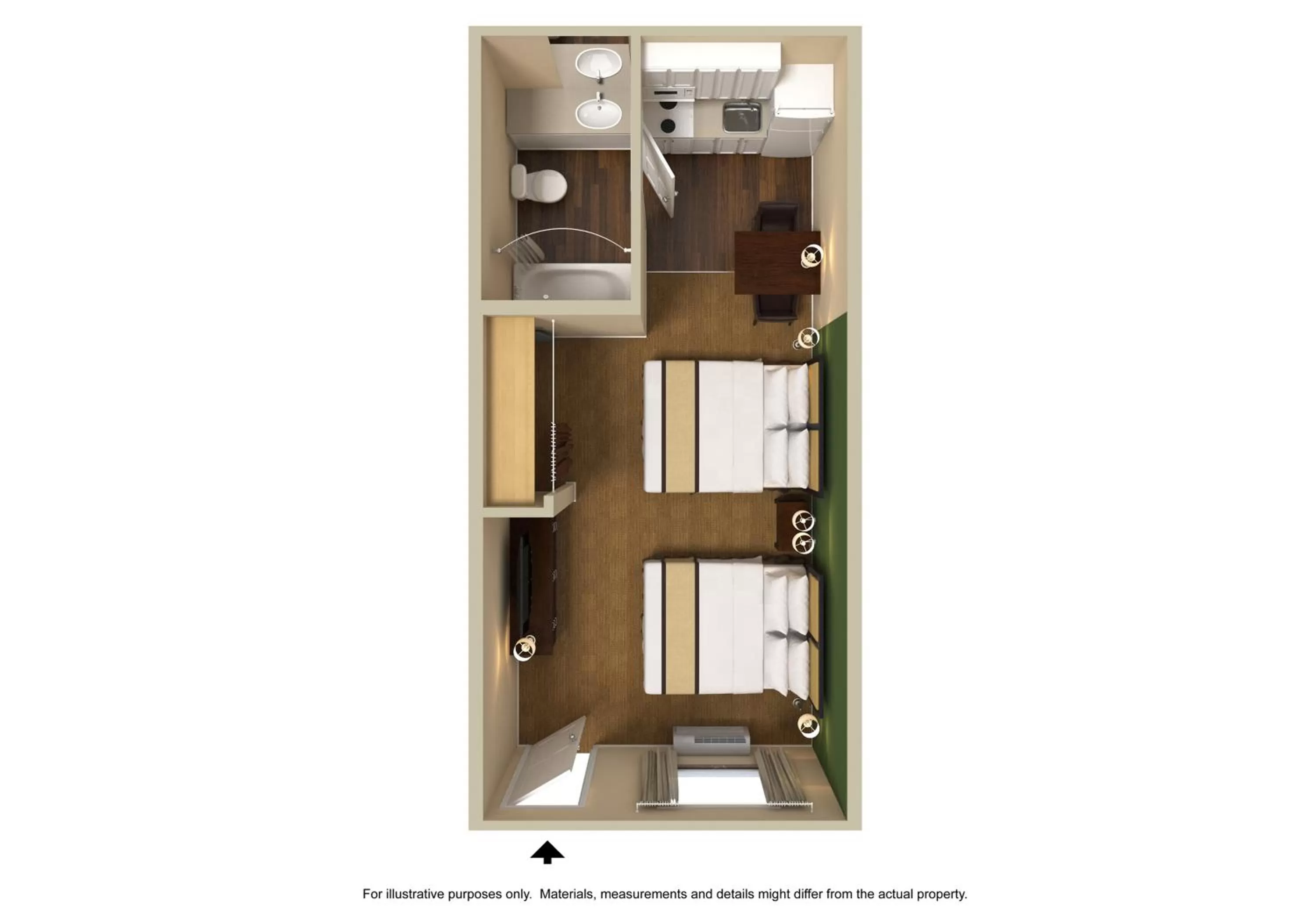 Floor plan in Extended Stay America Select Suites - Washington, DC - Sterling - Dulles