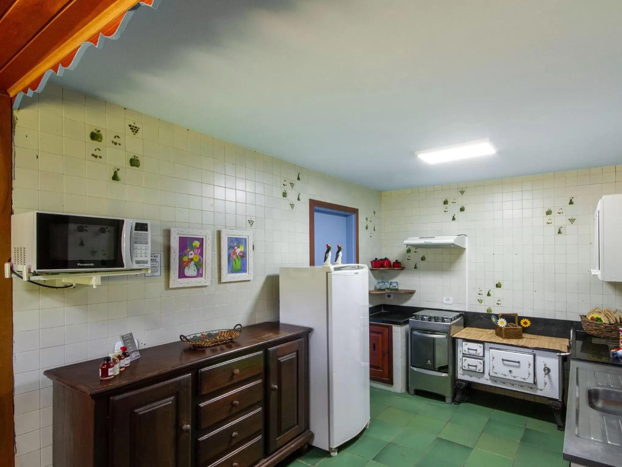 Kitchen or kitchenette in Pousada Alto Da Boa Vista