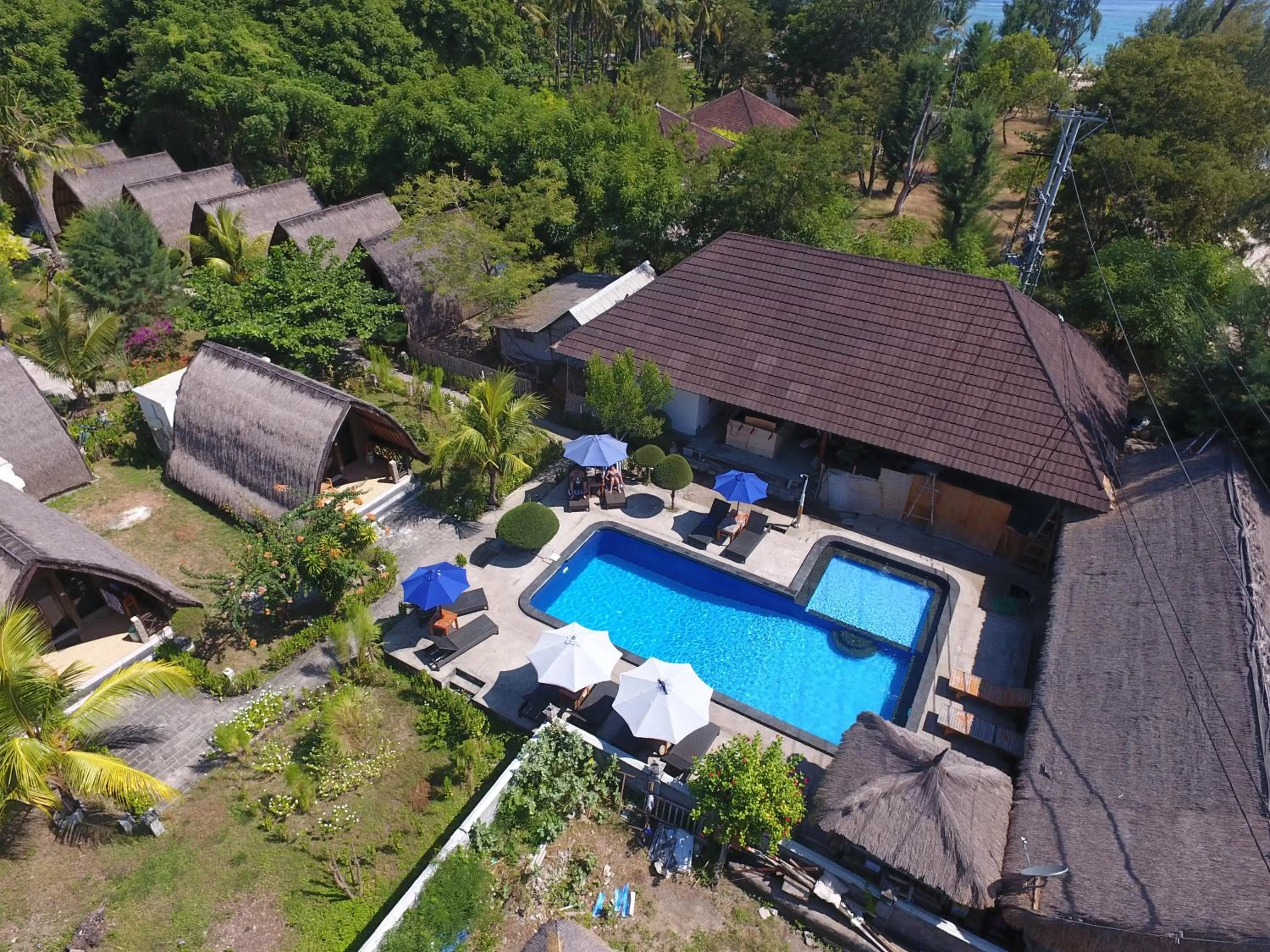 Bird's-eye View in Sandy Beach Bungalows