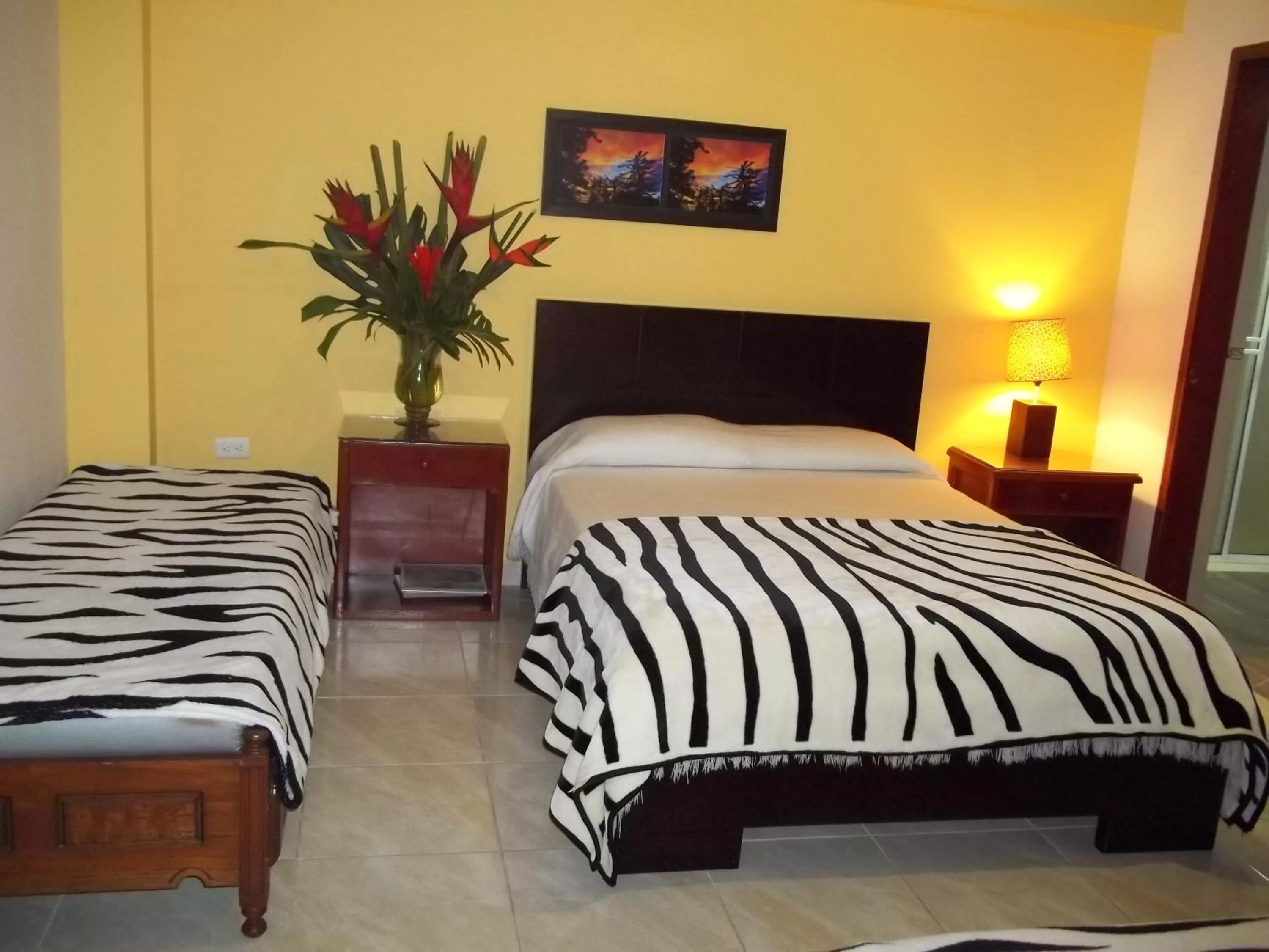 Bed in Cabañas Las Bifloras