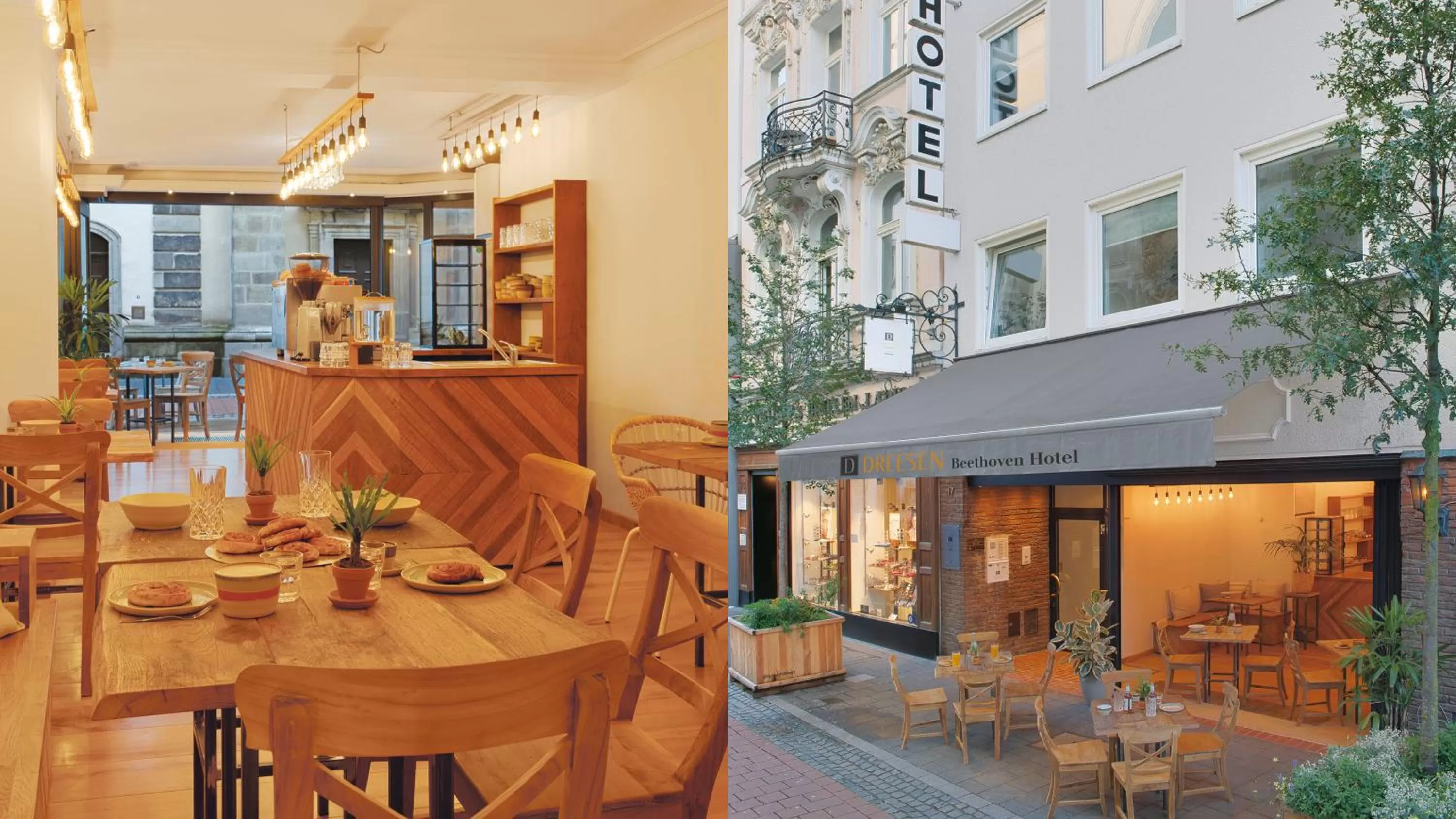 Food and drinks in Beethoven Hotel Dreesen - furnished by BoConcept