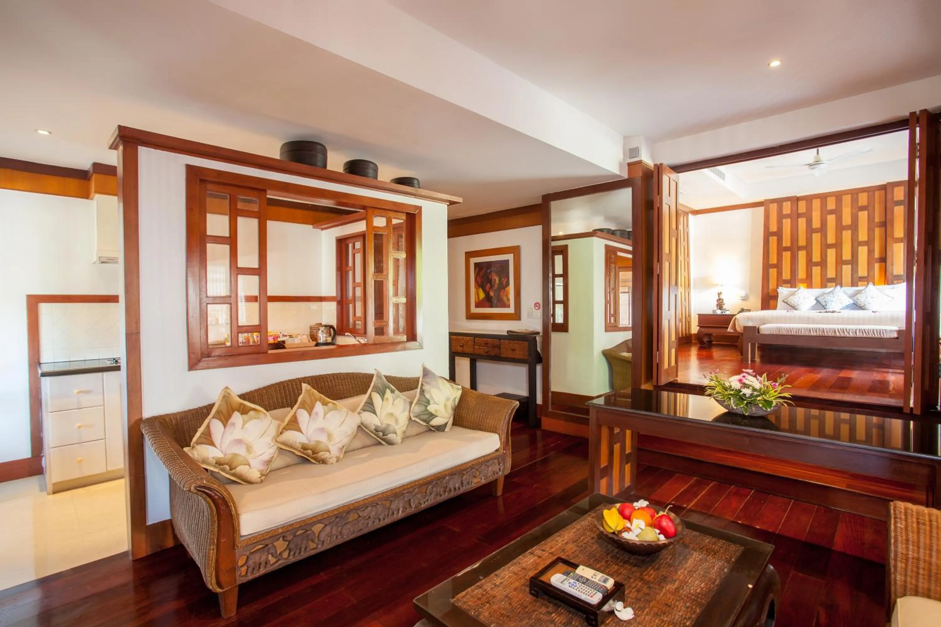 Living room, Bed in Baan Yin Dee Boutique Resort Phuket - SHA Plus