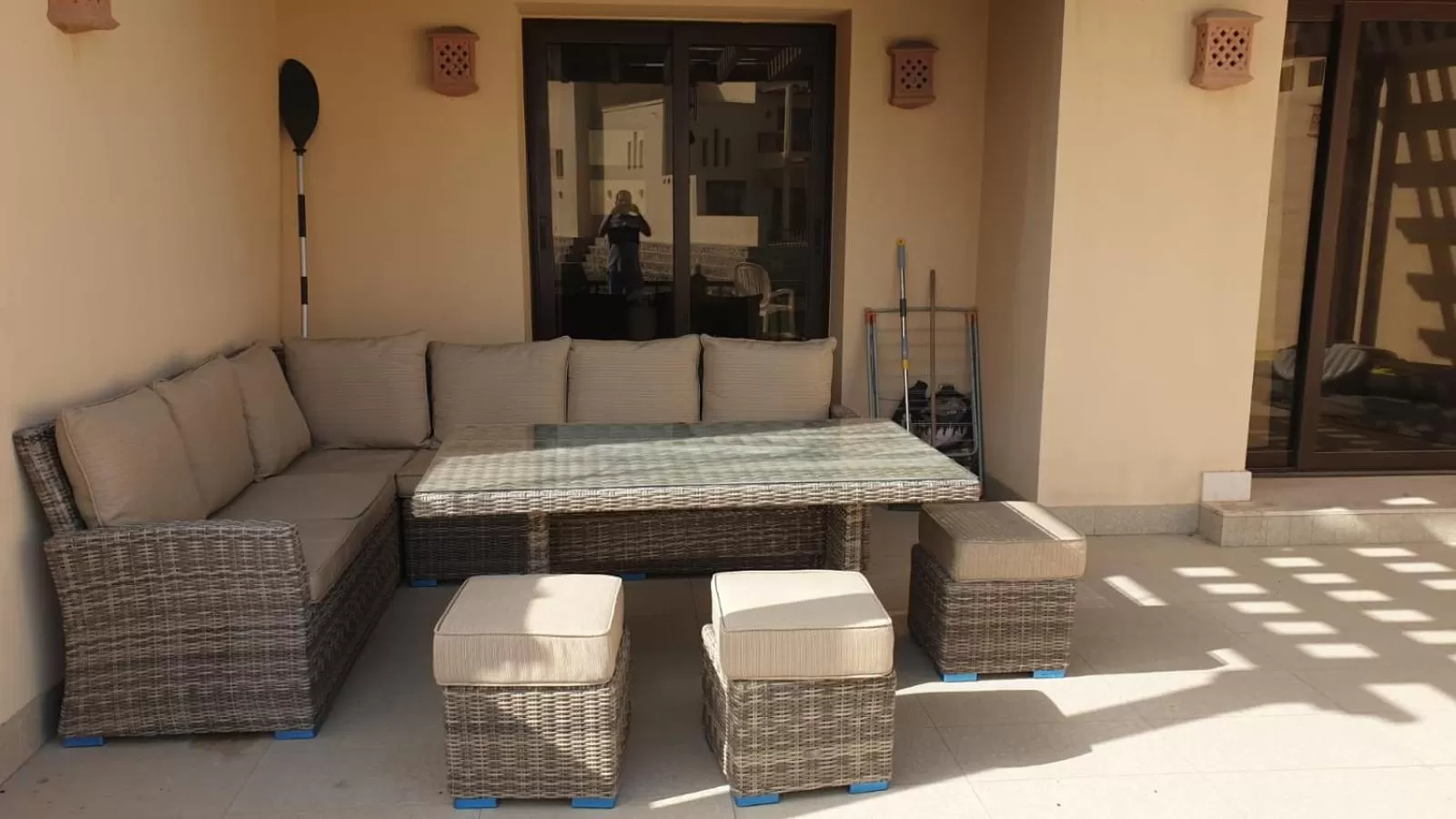 Patio in Peaceful Private Villa at Five Star Beach Resort