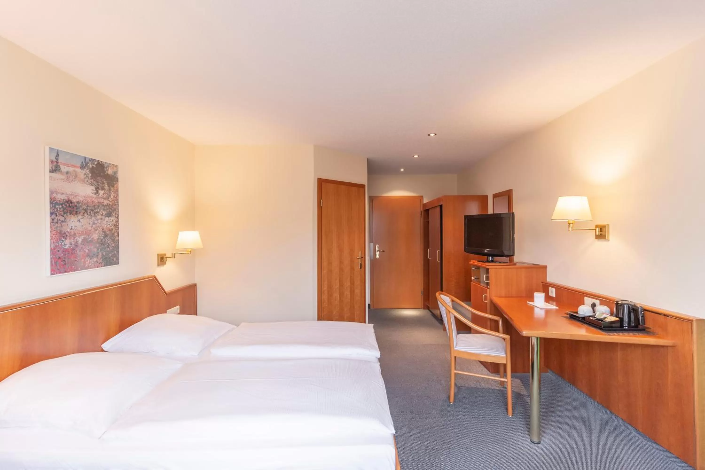 Bed in Hotel Markgraf Leipzig