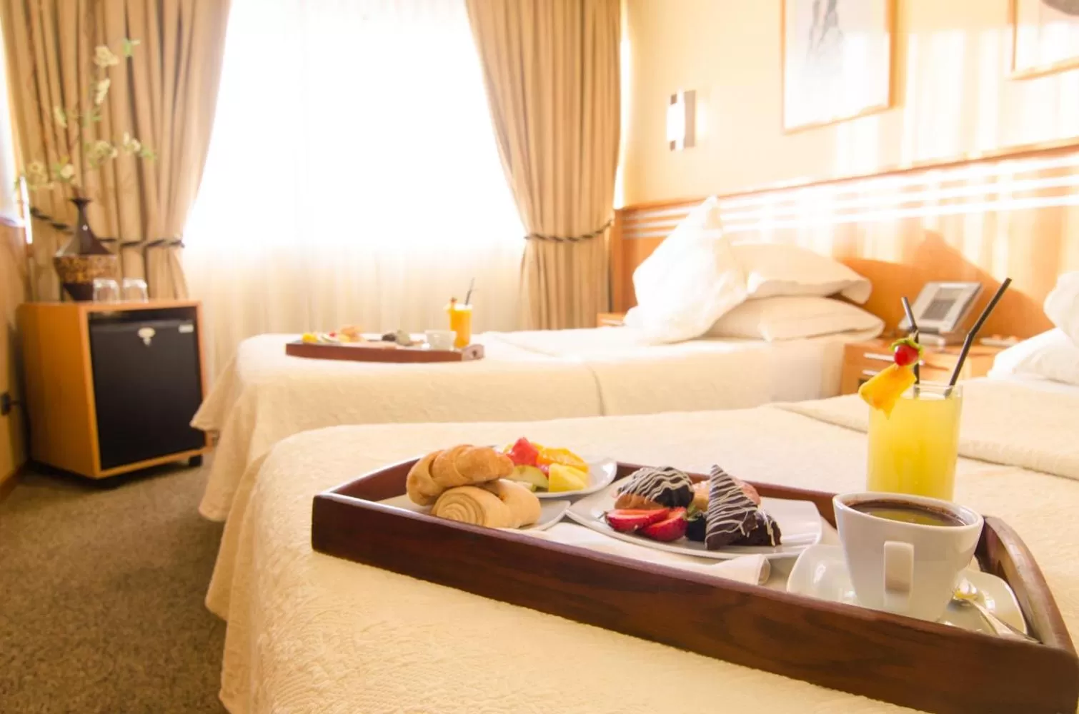 Spring, Bed in Hotel Ankara