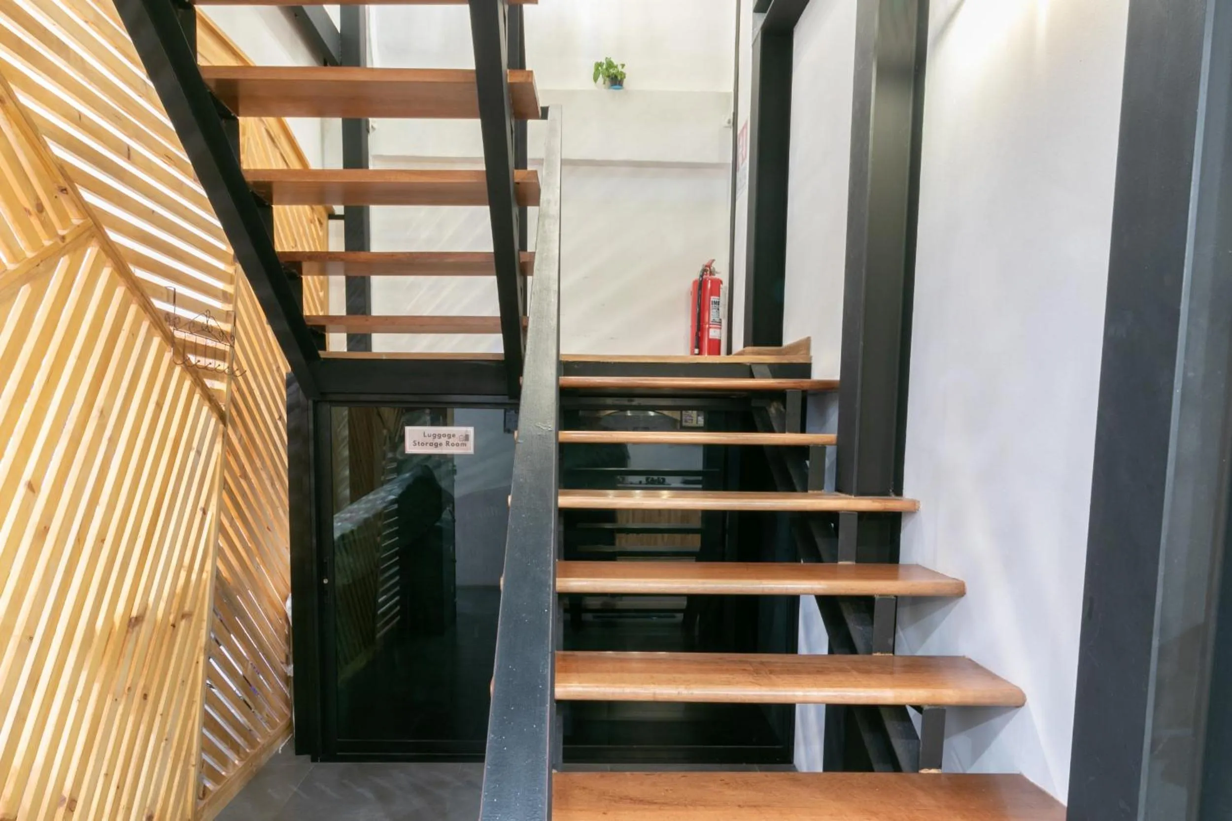 Decorative detail in Timber Hostel