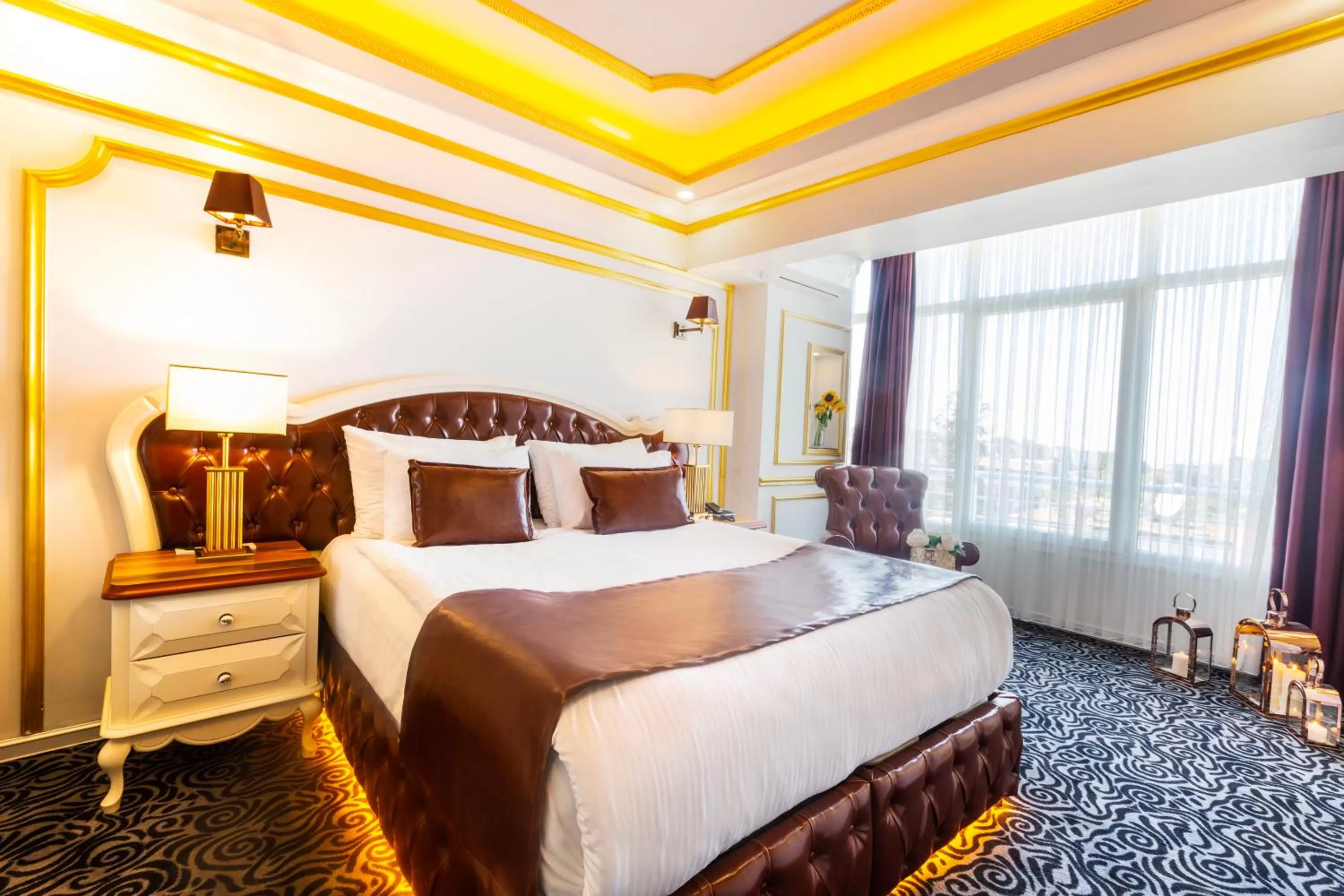 Bed in Andalouse Otel