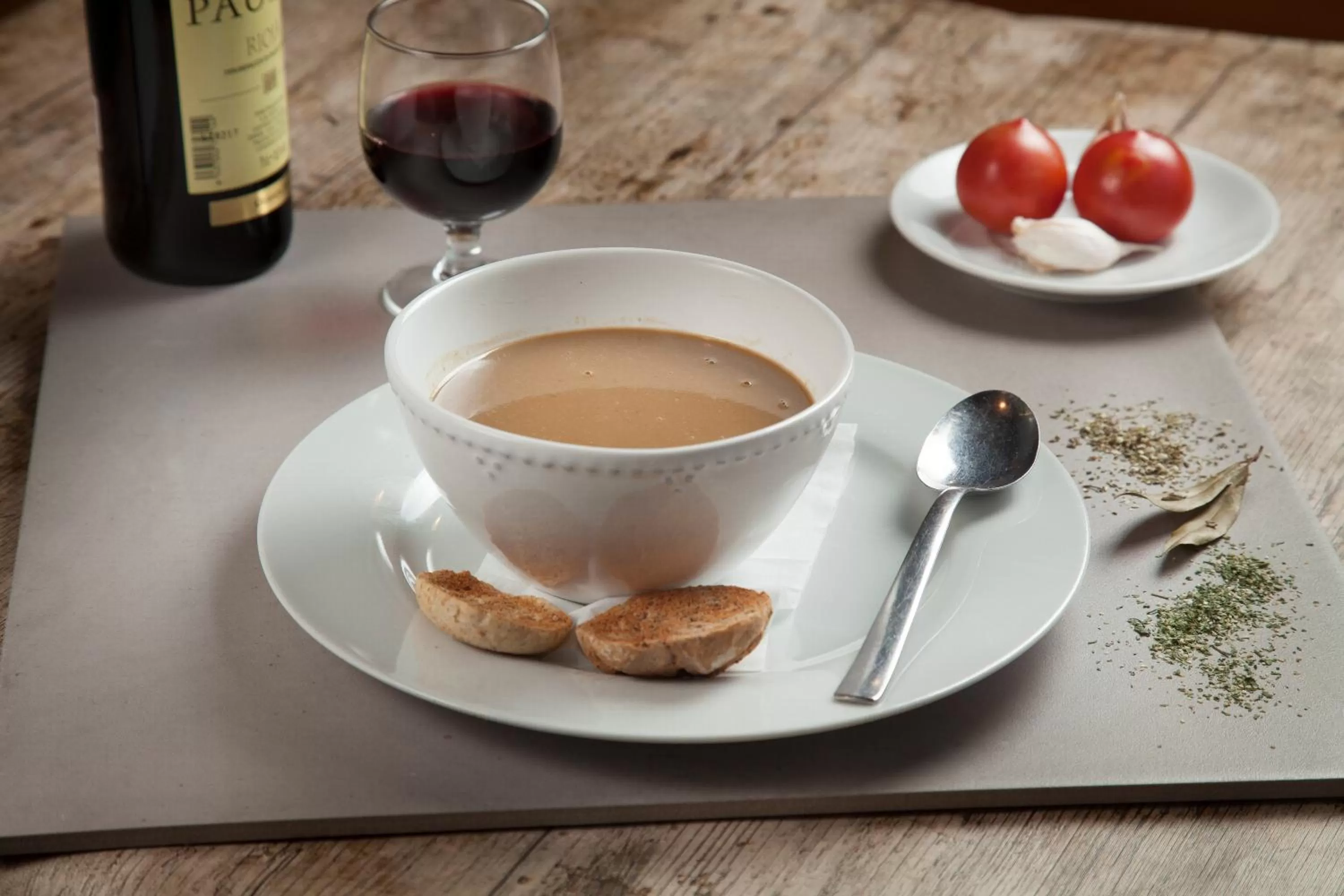 Food in Hotel Restaurant Les Brases