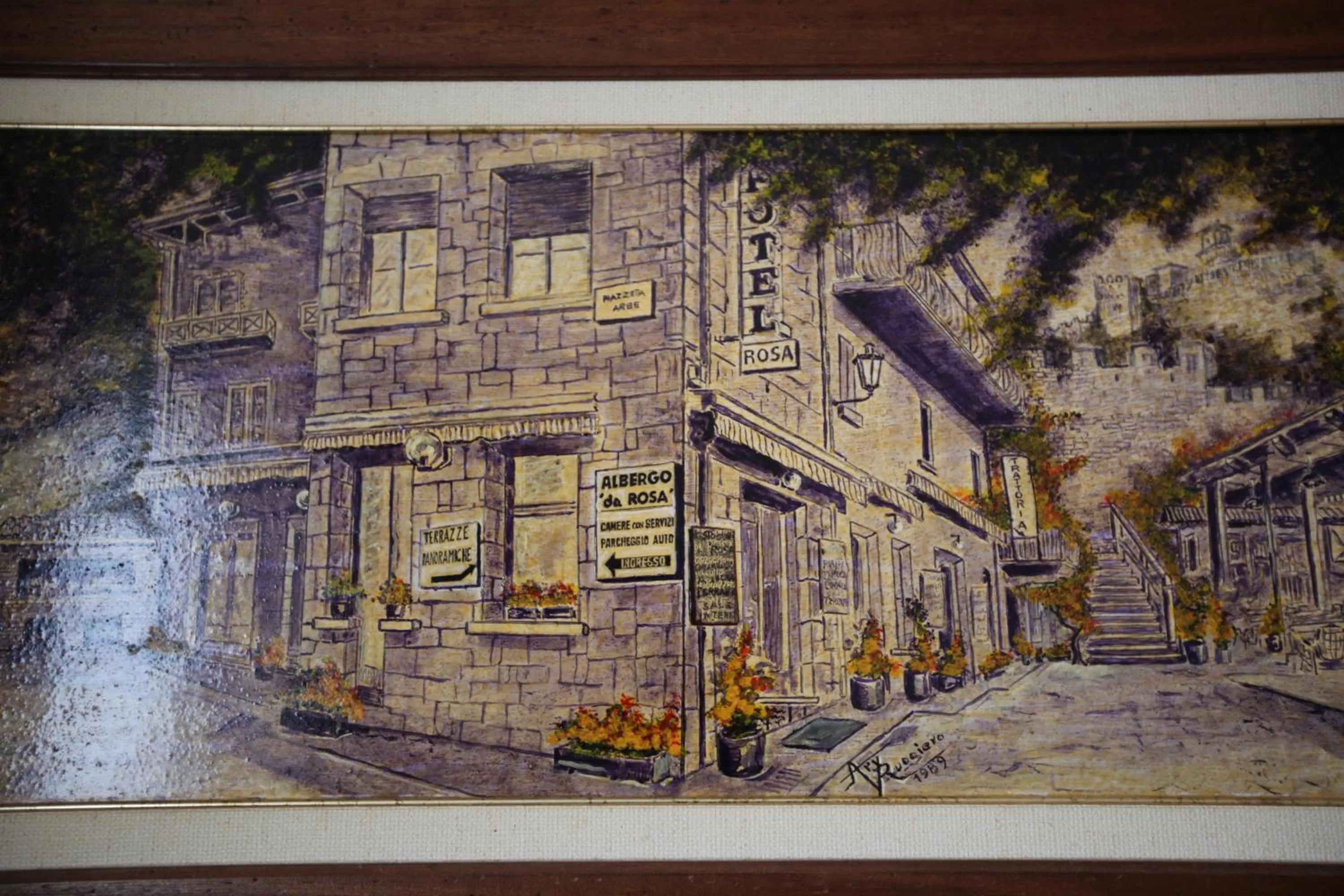 Decorative detail in Hotel Rosa