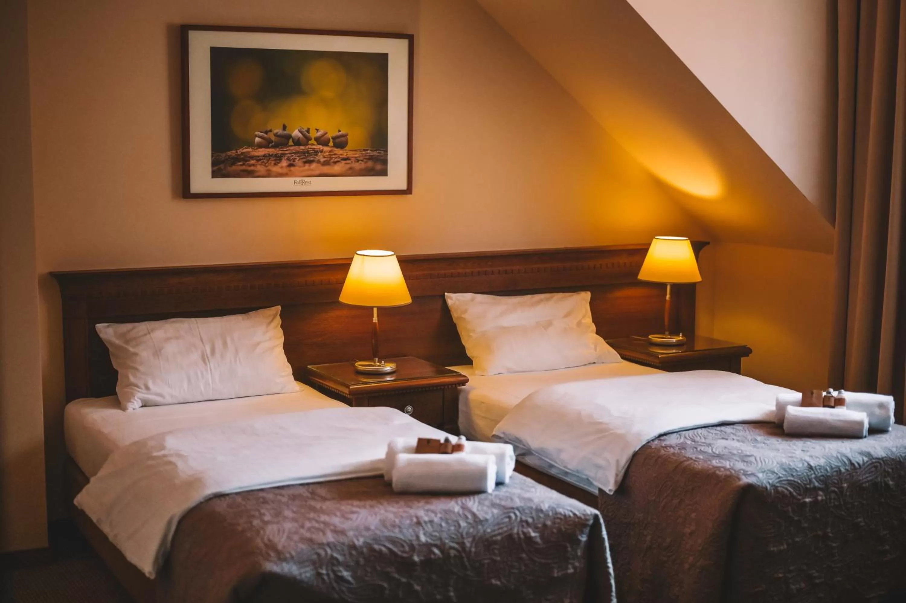 Bed in ForRest Hotel & Restaurant